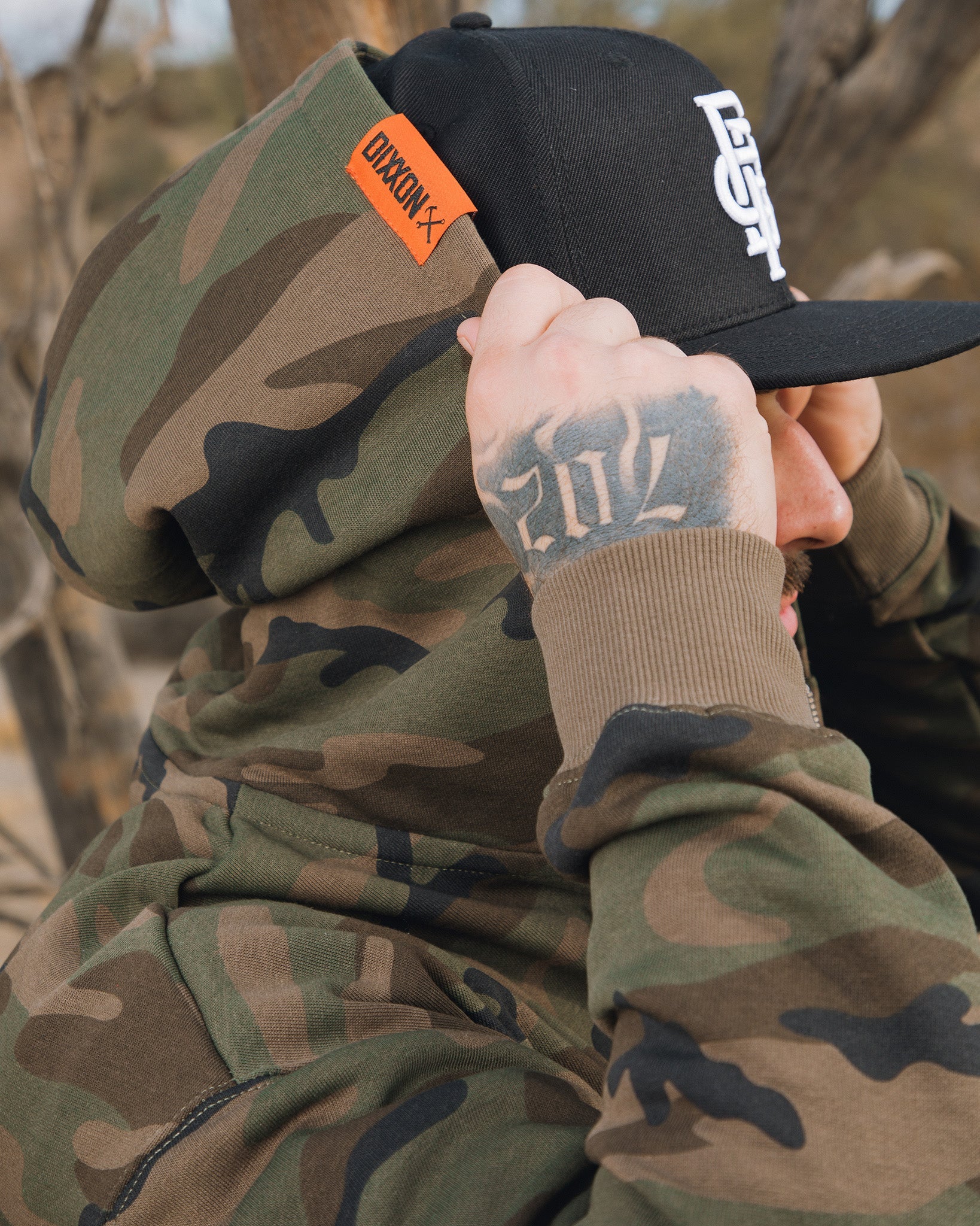 Orange Corpo Zip Up Hoodie - Camo - Image 5
