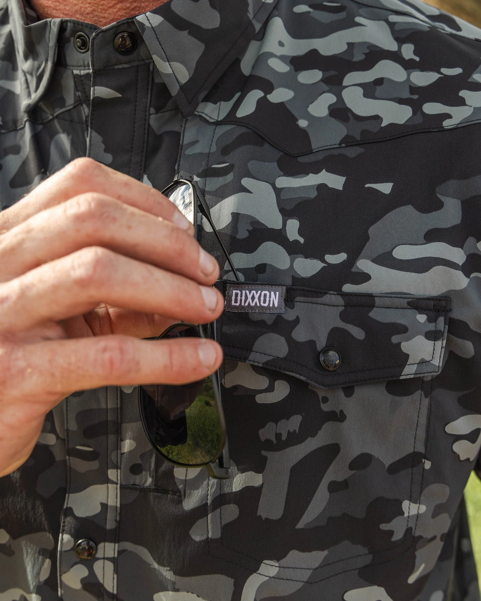 Outdoorsman Performance Long Sleeve - Black Camo - Image 5