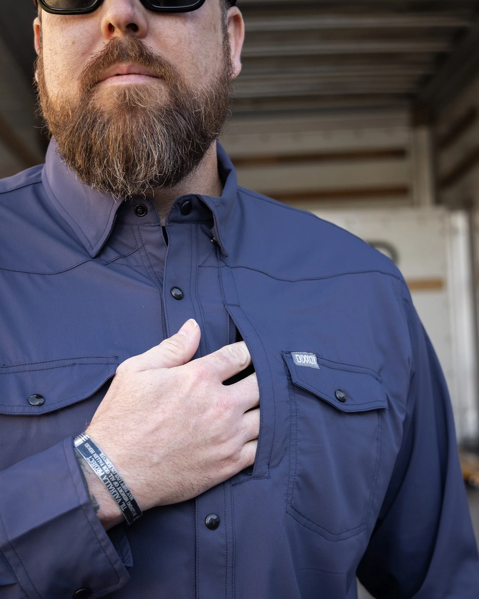 Outdoorsman Performance Long Sleeve - Navy - Image 2