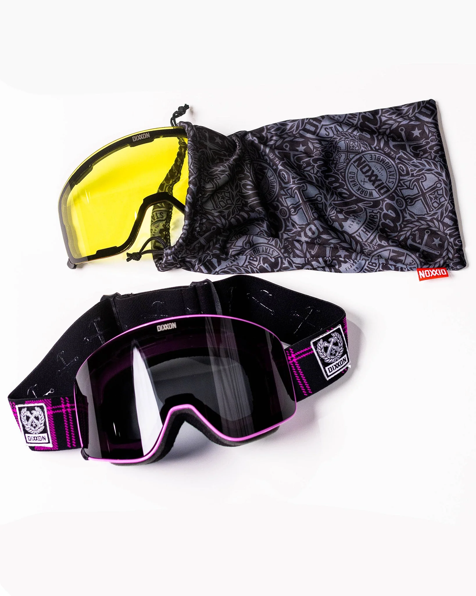 Outlander Magnetic SXS Goggles - Black & Pink - Image 5
