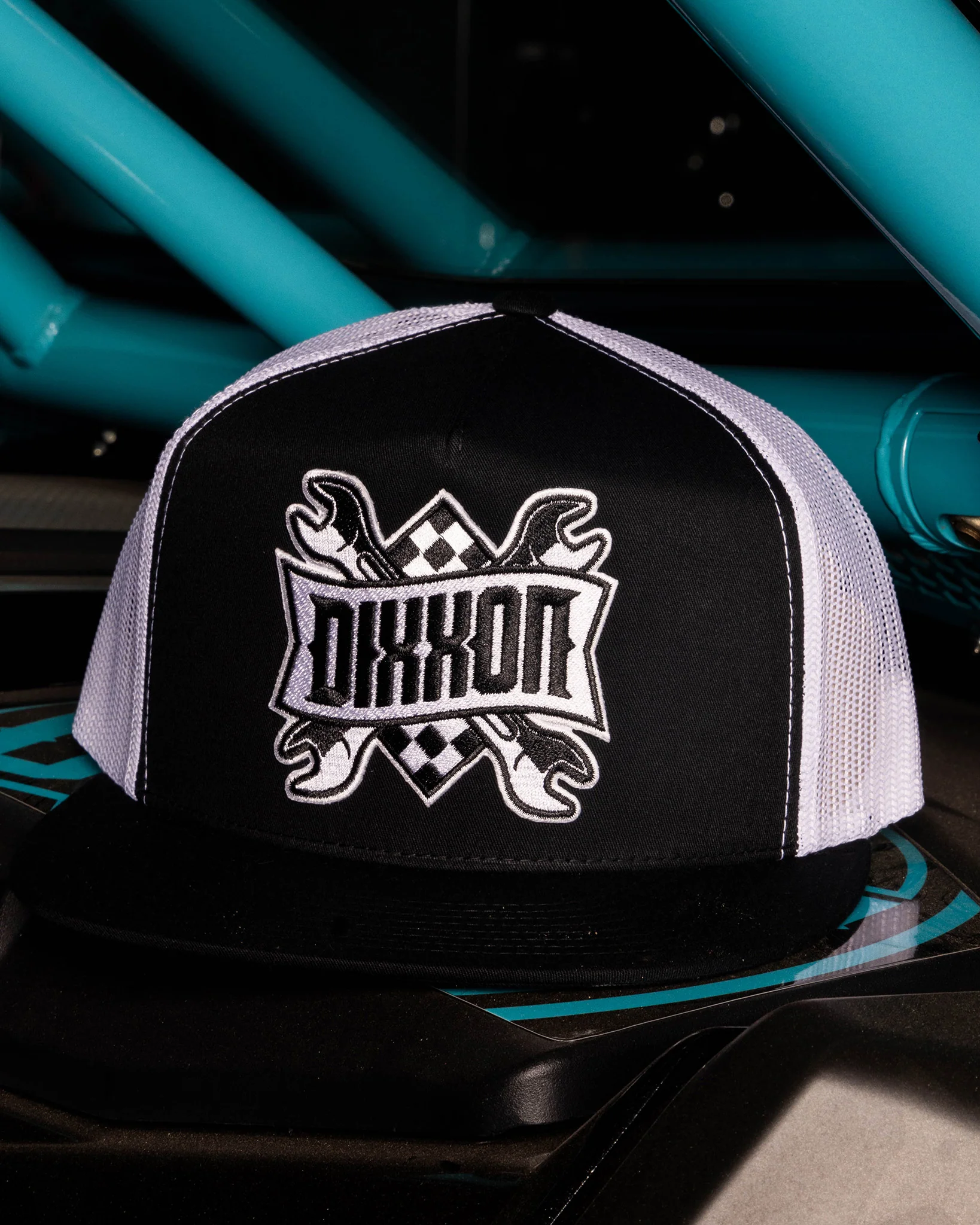 Pit Crew Flat Bill Trucker Snapback - Image 3