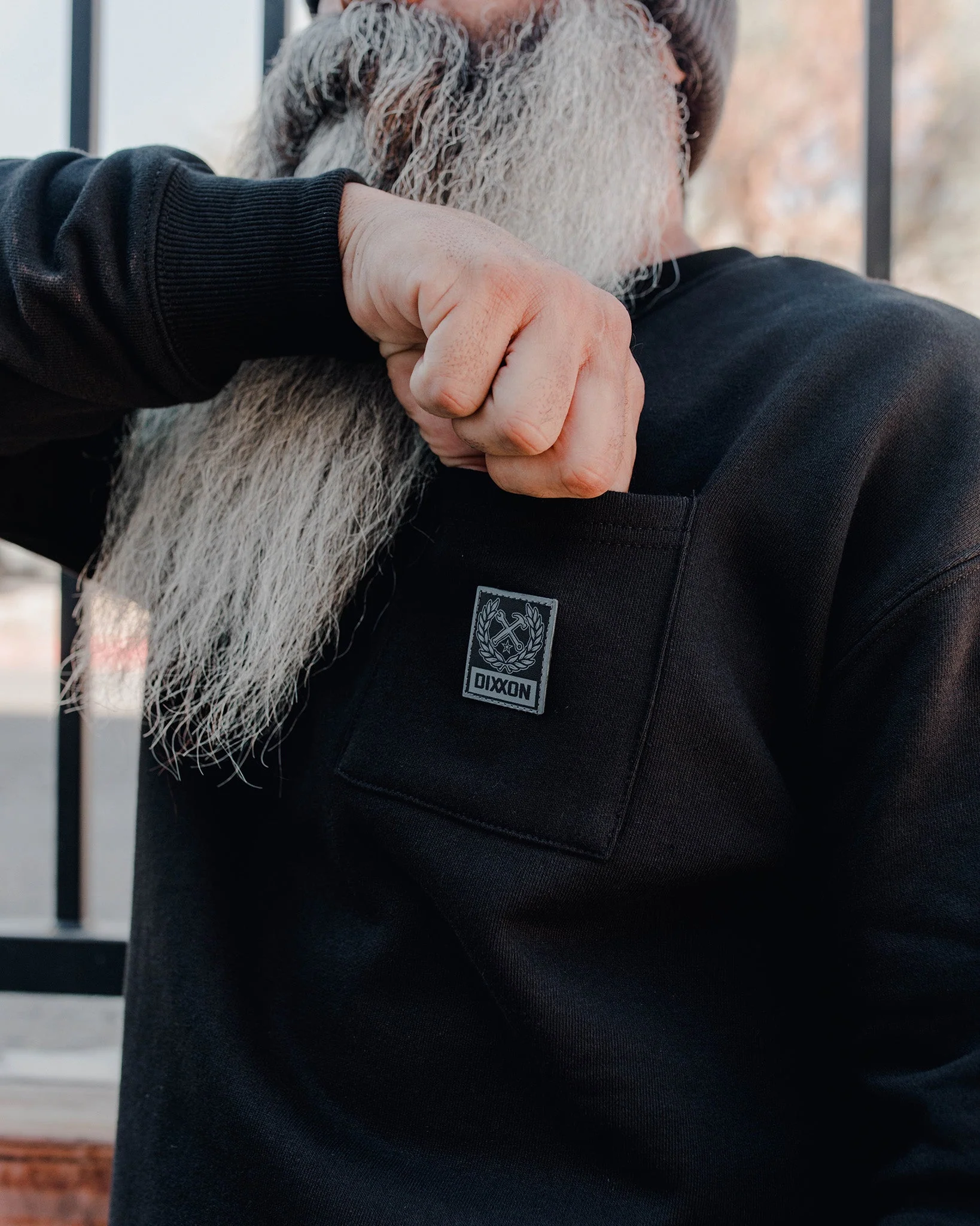 Pocket Crewneck - Black - Image 2