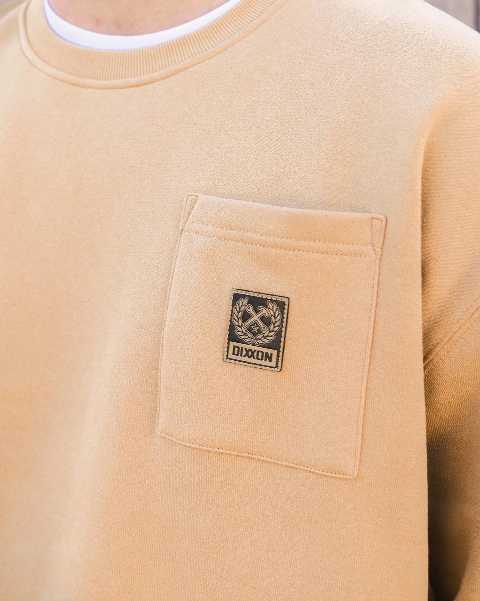 Pocket Crewneck - Khaki - Image 5