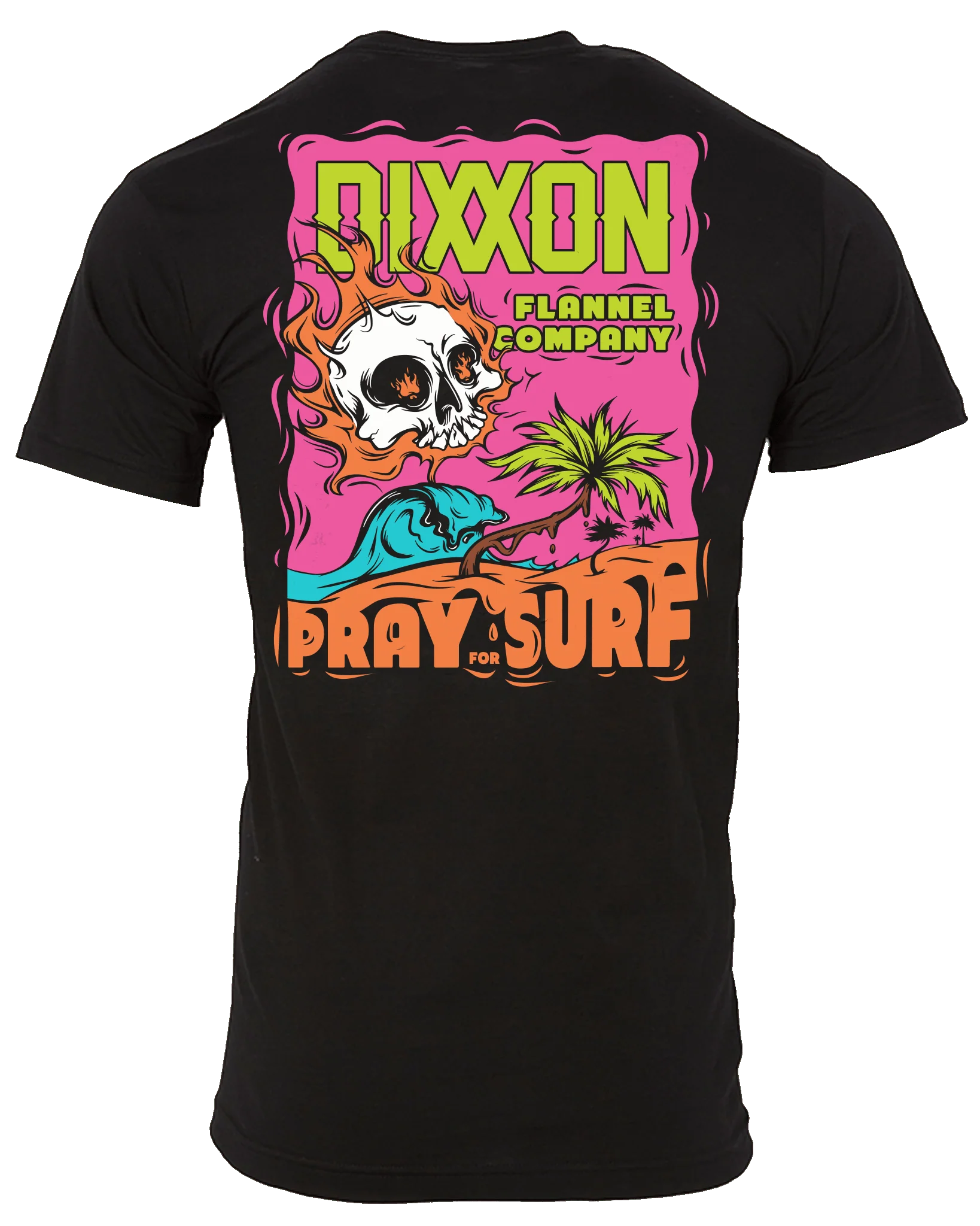 Pray for Surf T-Shirt - Black - Image 2