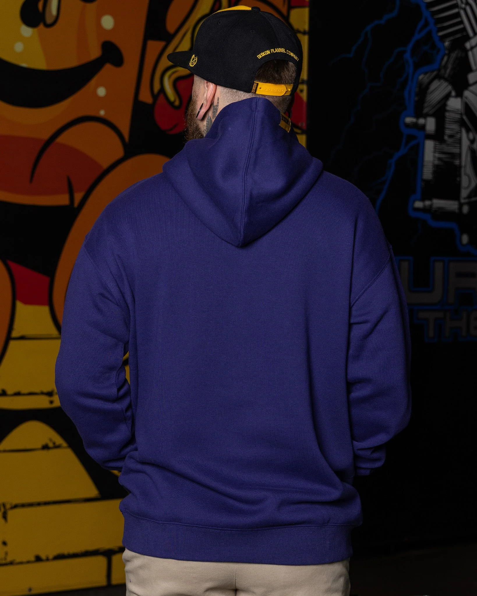 Gold Premium Pullover Hoodie - Navy - Image 4