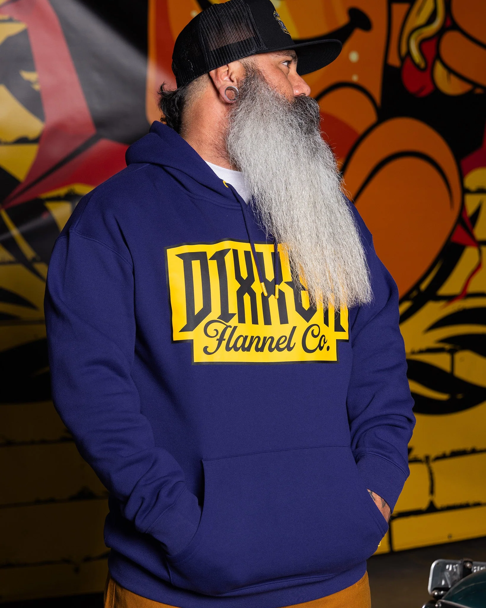 Gold Premium Pullover Hoodie - Navy - Image 6