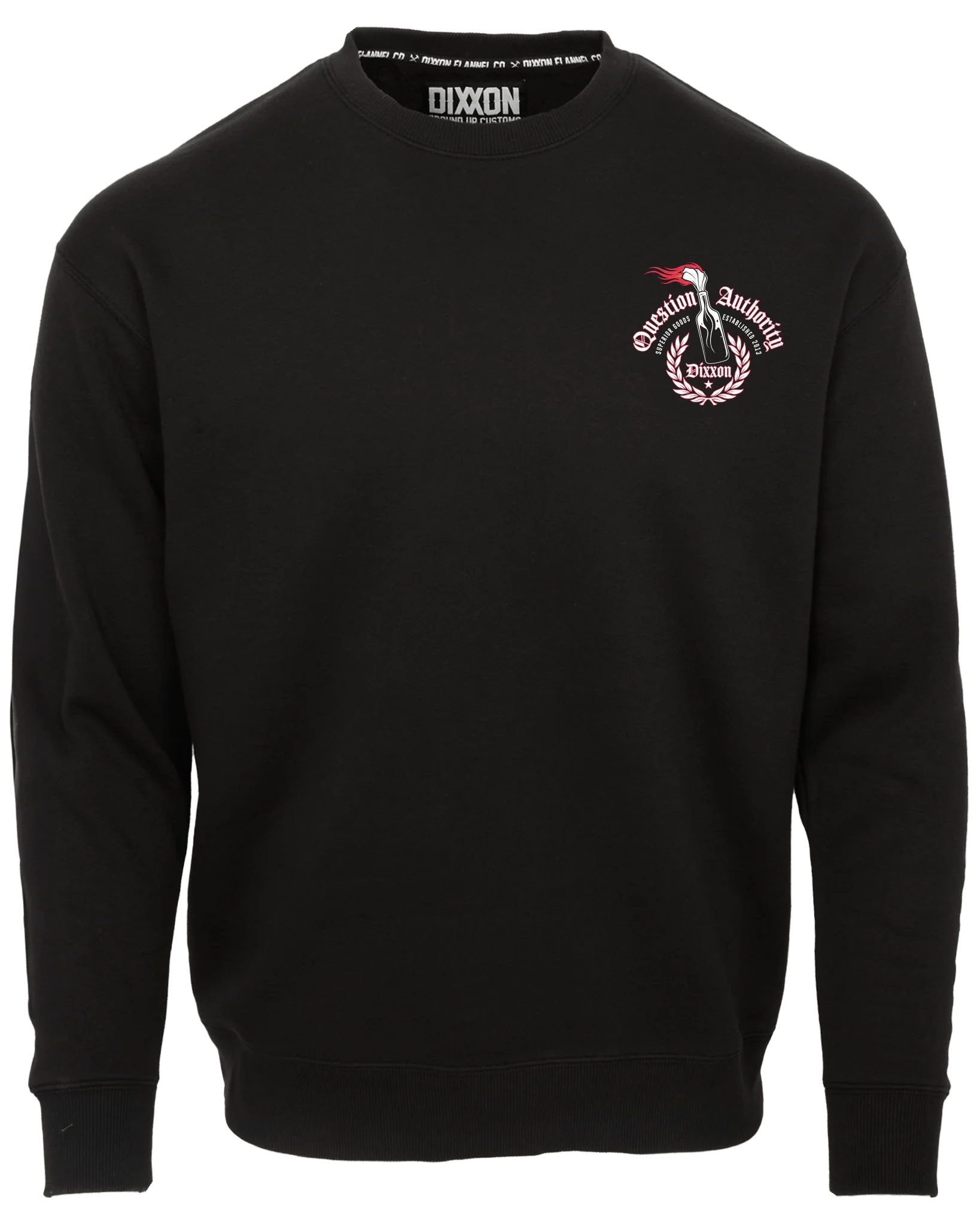 Question Authority Crewneck Sweatshirt - Black - Image 2