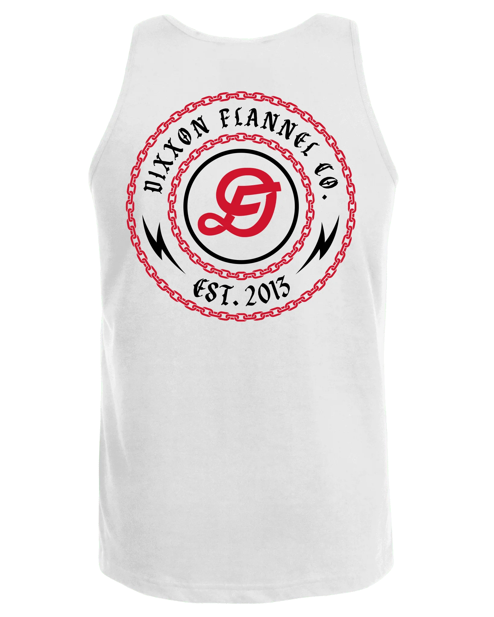 Red & Black Linked Tank - White - Image 2
