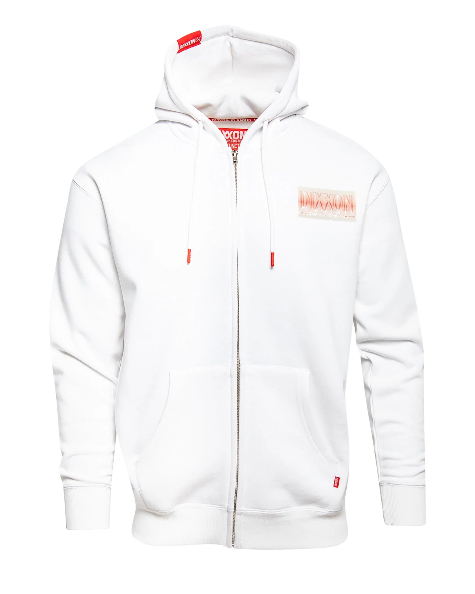 Red Epicenter Zip Up Hoodie - White - Image 3
