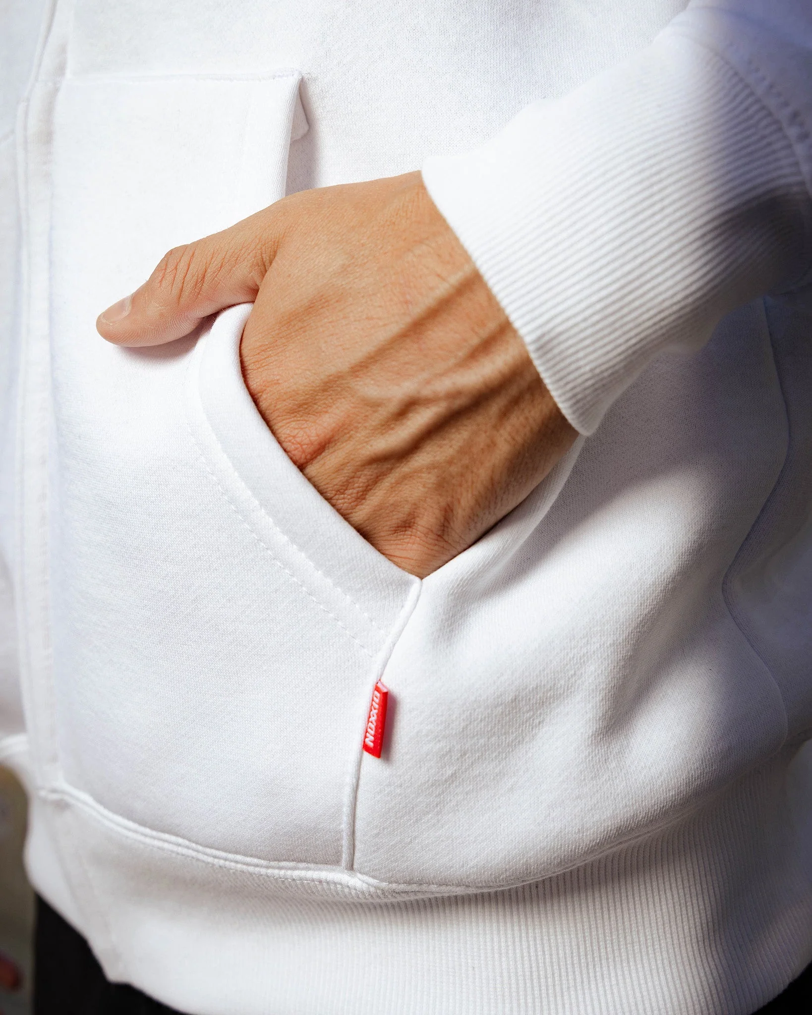 Red Epicenter Zip Up Hoodie - White - Image 5