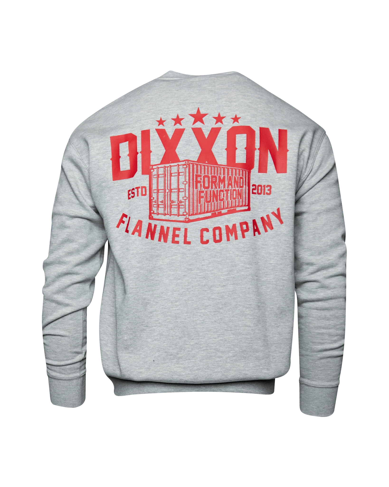 Red Shop Crewneck Sweatshirt - Heather Gray - Image 2