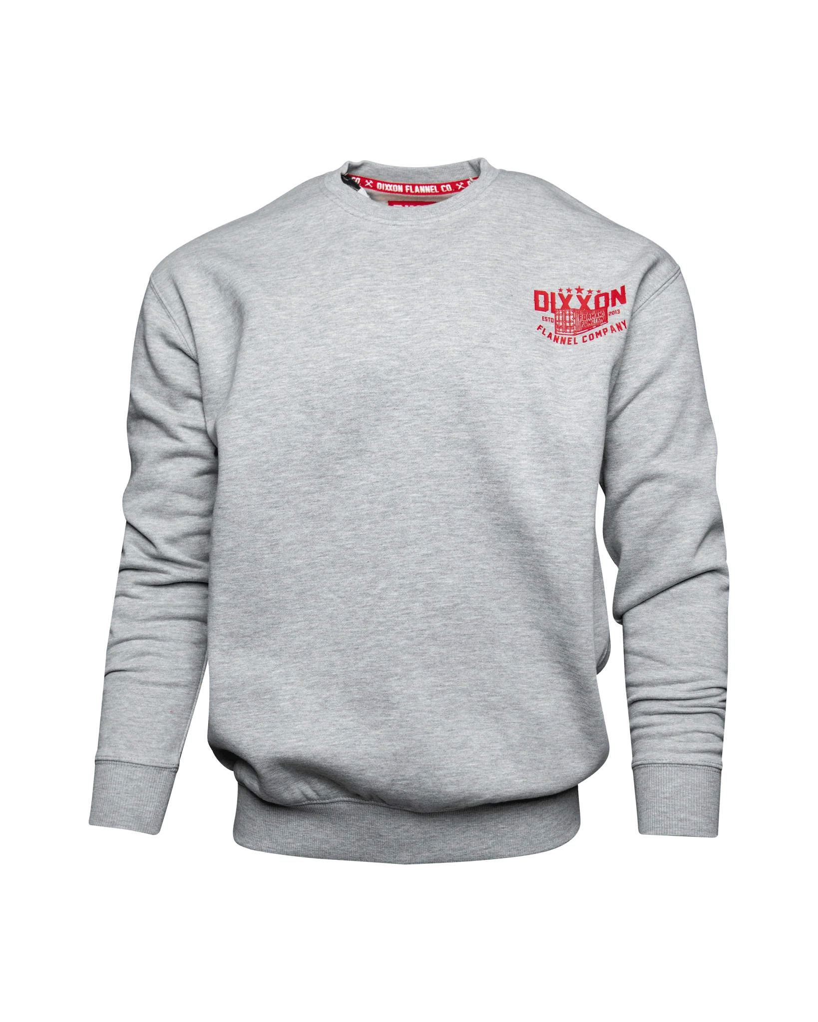 Red Shop Crewneck Sweatshirt - Heather Gray - Image 3