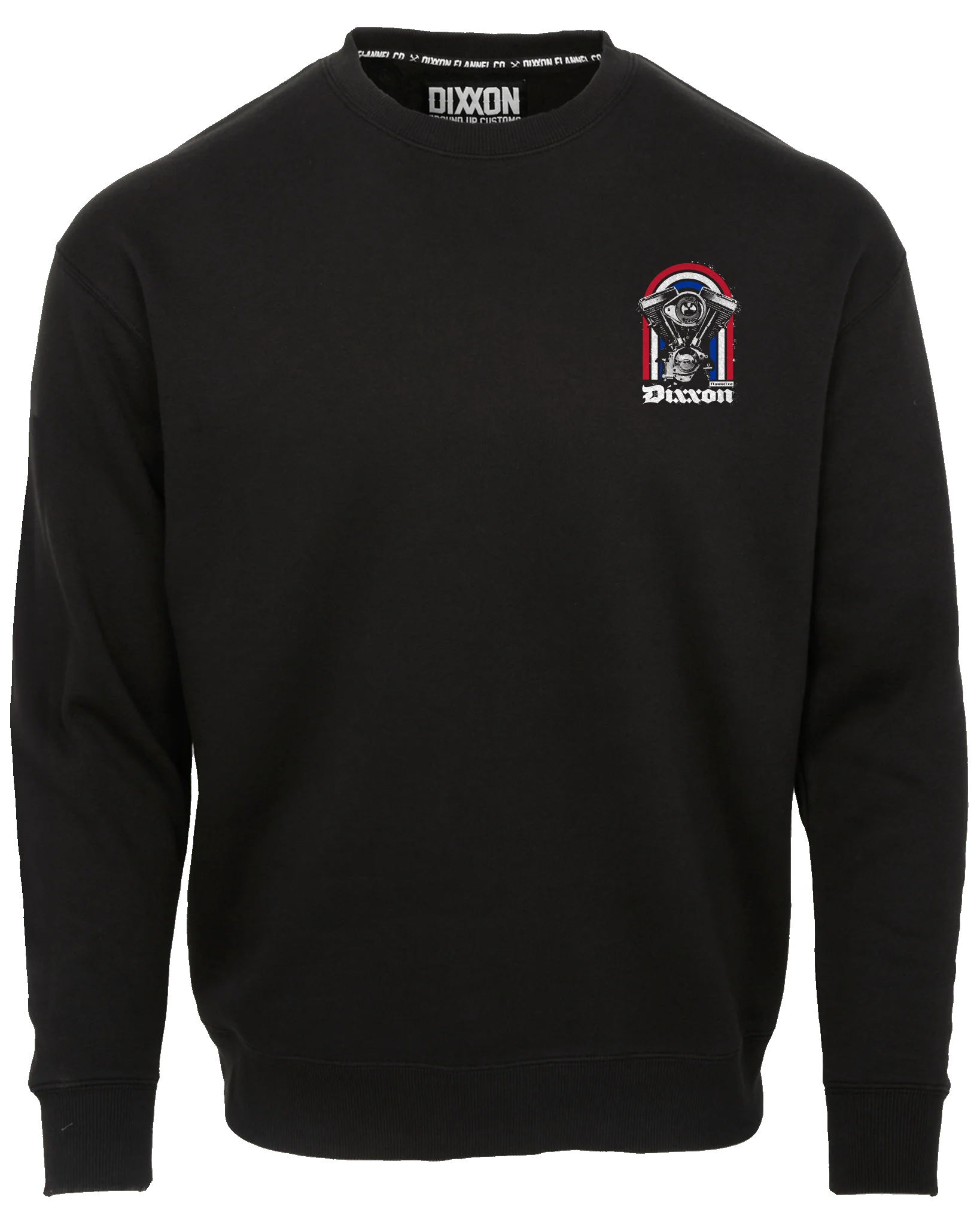 Red, White, & Blue Arches Crewneck Sweatshirt - Black - Image 3