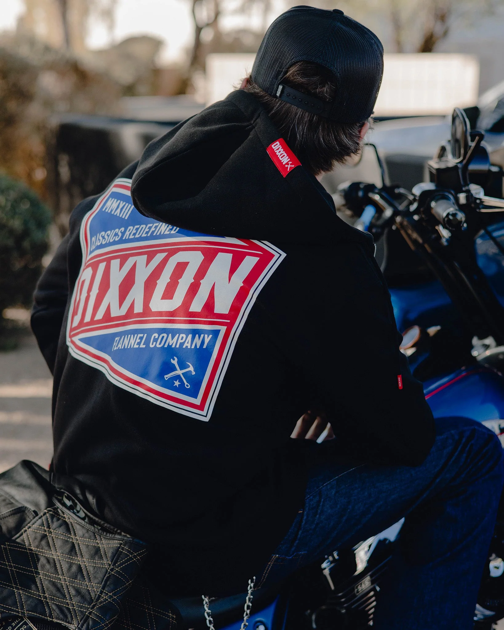 Red, White, & Blue Classics Zip Up Hoodie - Black - Image 4