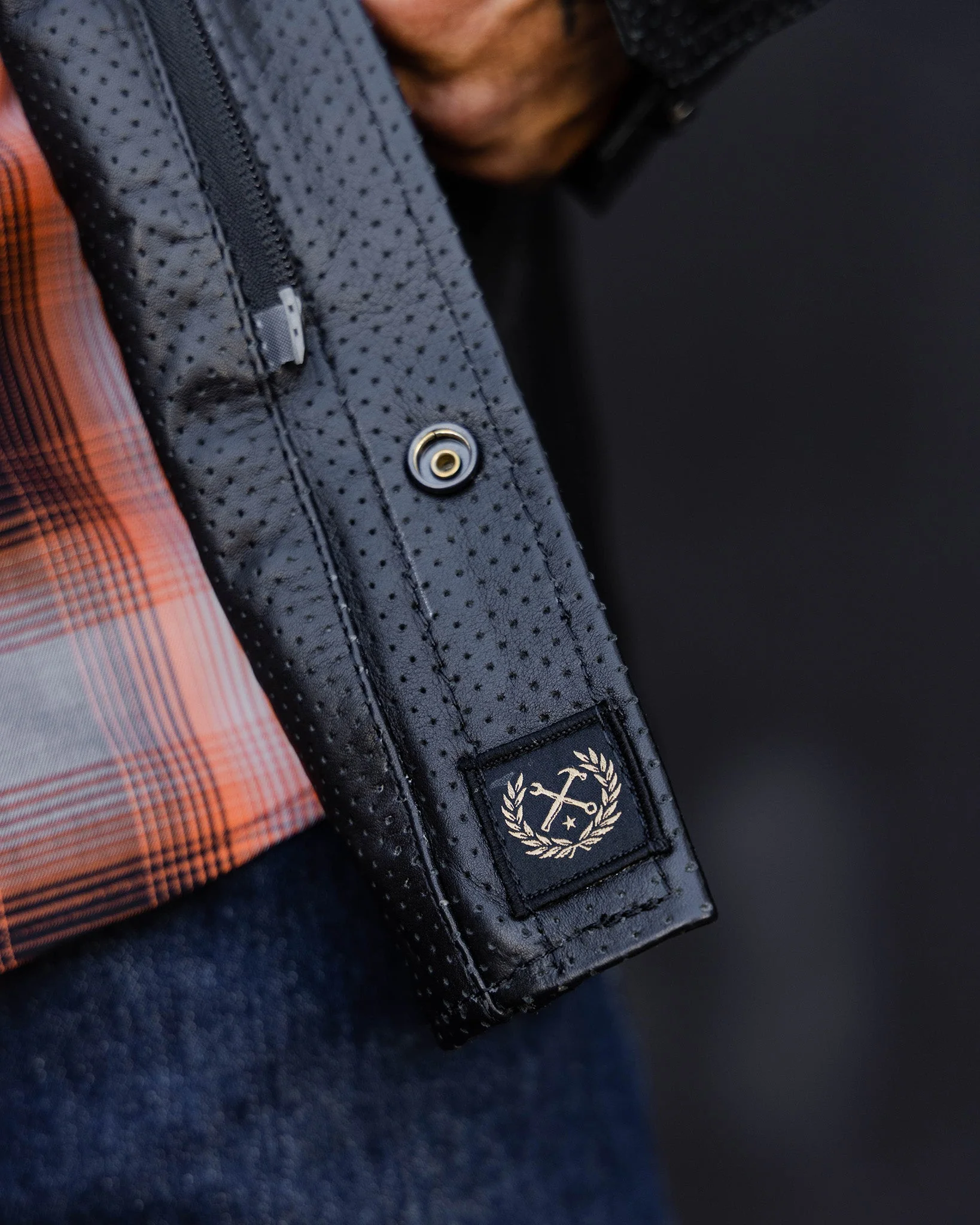 Reno Perforated Leather Shirt - Image 13