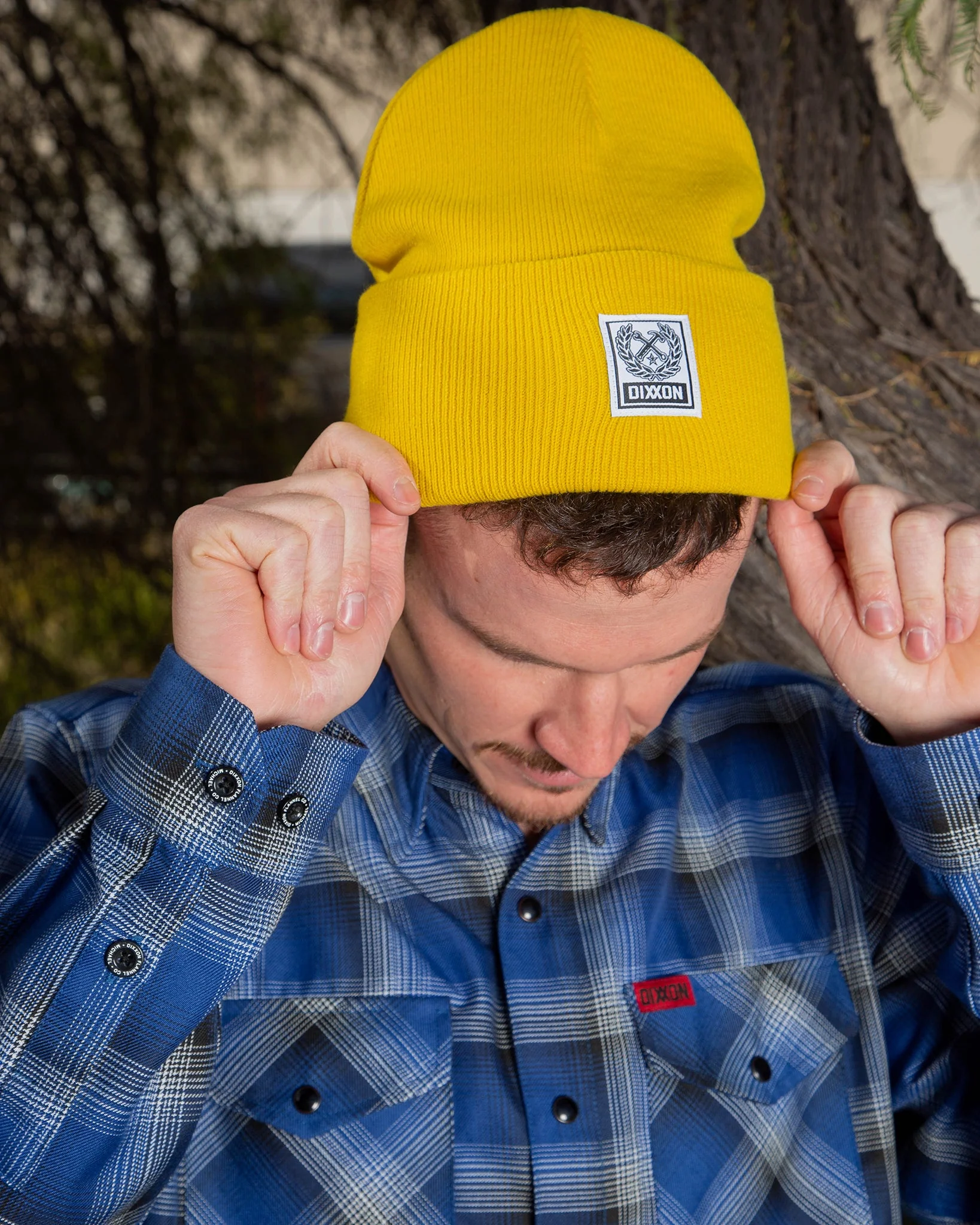 Ribbed Beanie - Mustard - Image 3