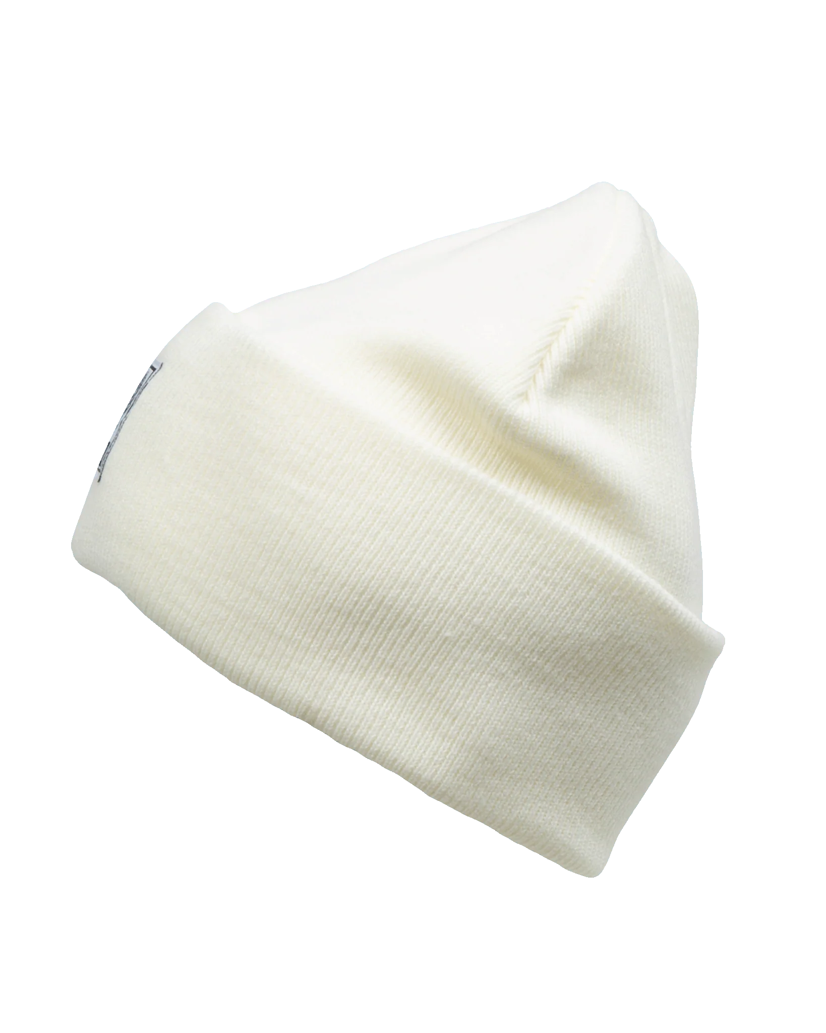 Ribbed Beanie - White - Image 2