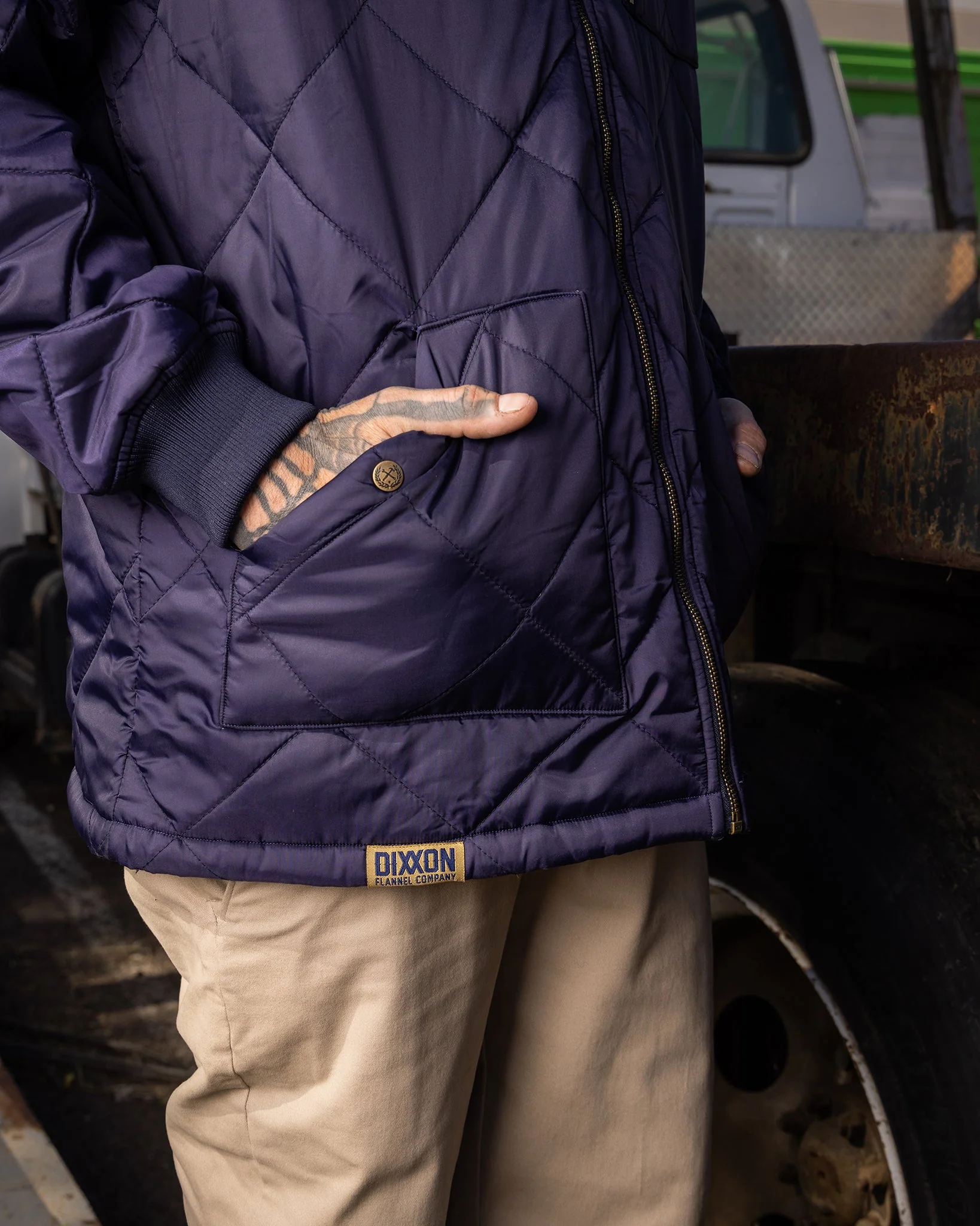 Salty Diamond Stitch Quilted Jacket - Image 7