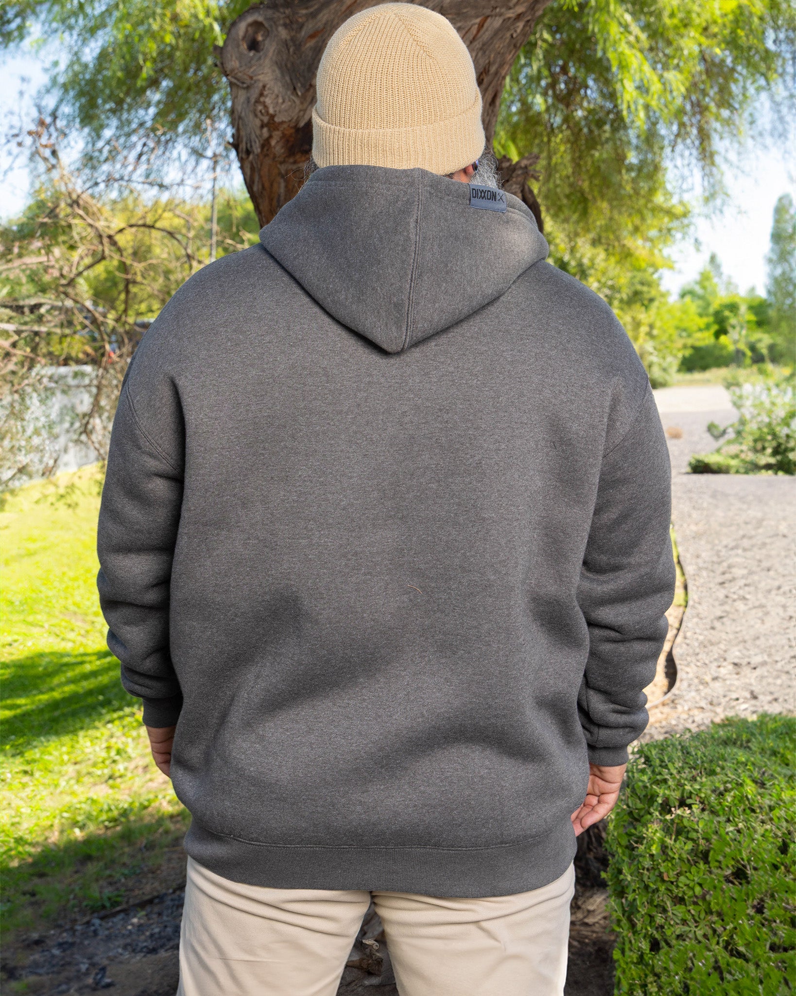 Sherpa Lined Zip Up Hoodie - Heather Charcoal - Image 5