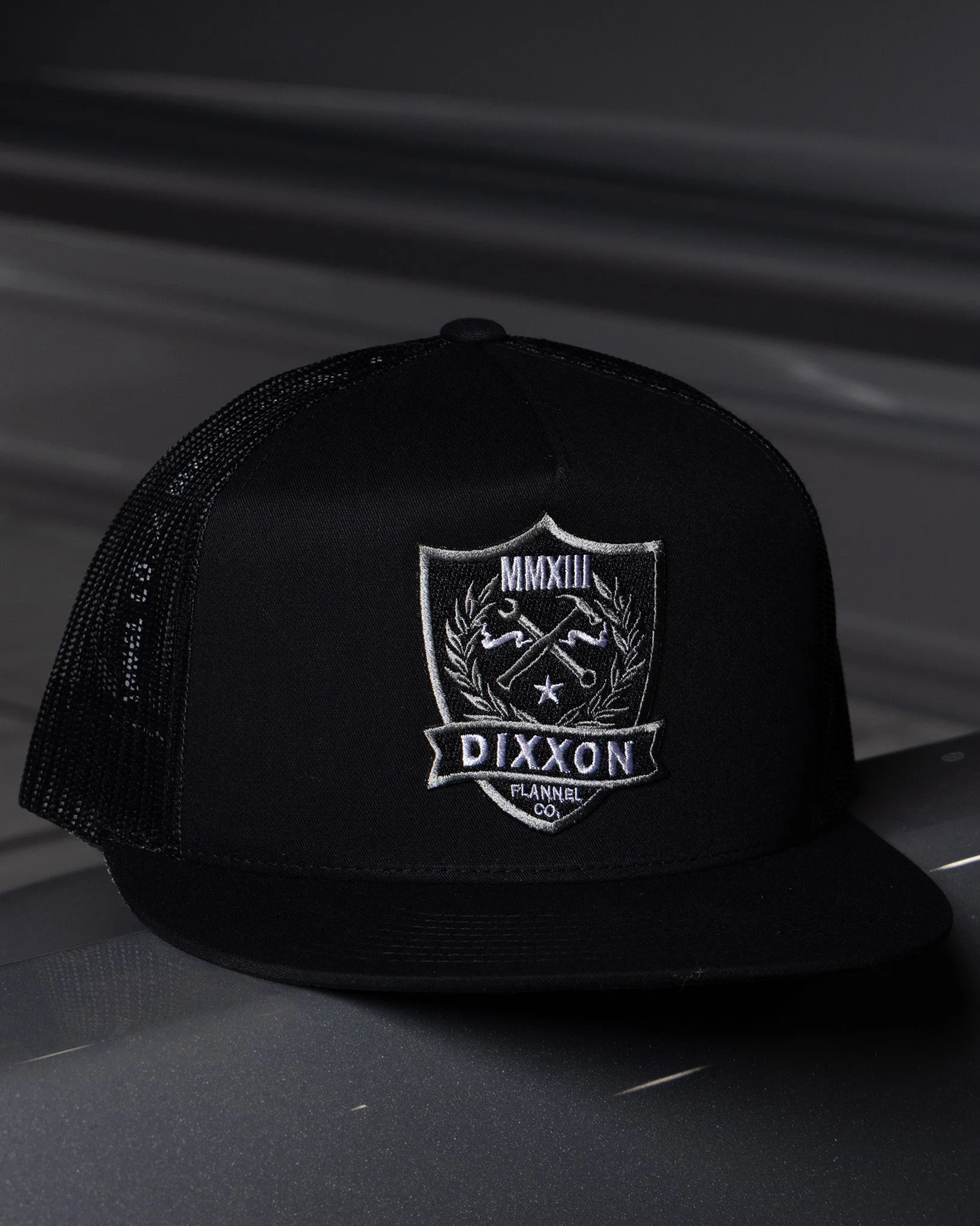 Shield Flat Bill Trucker Snapback - Image 3