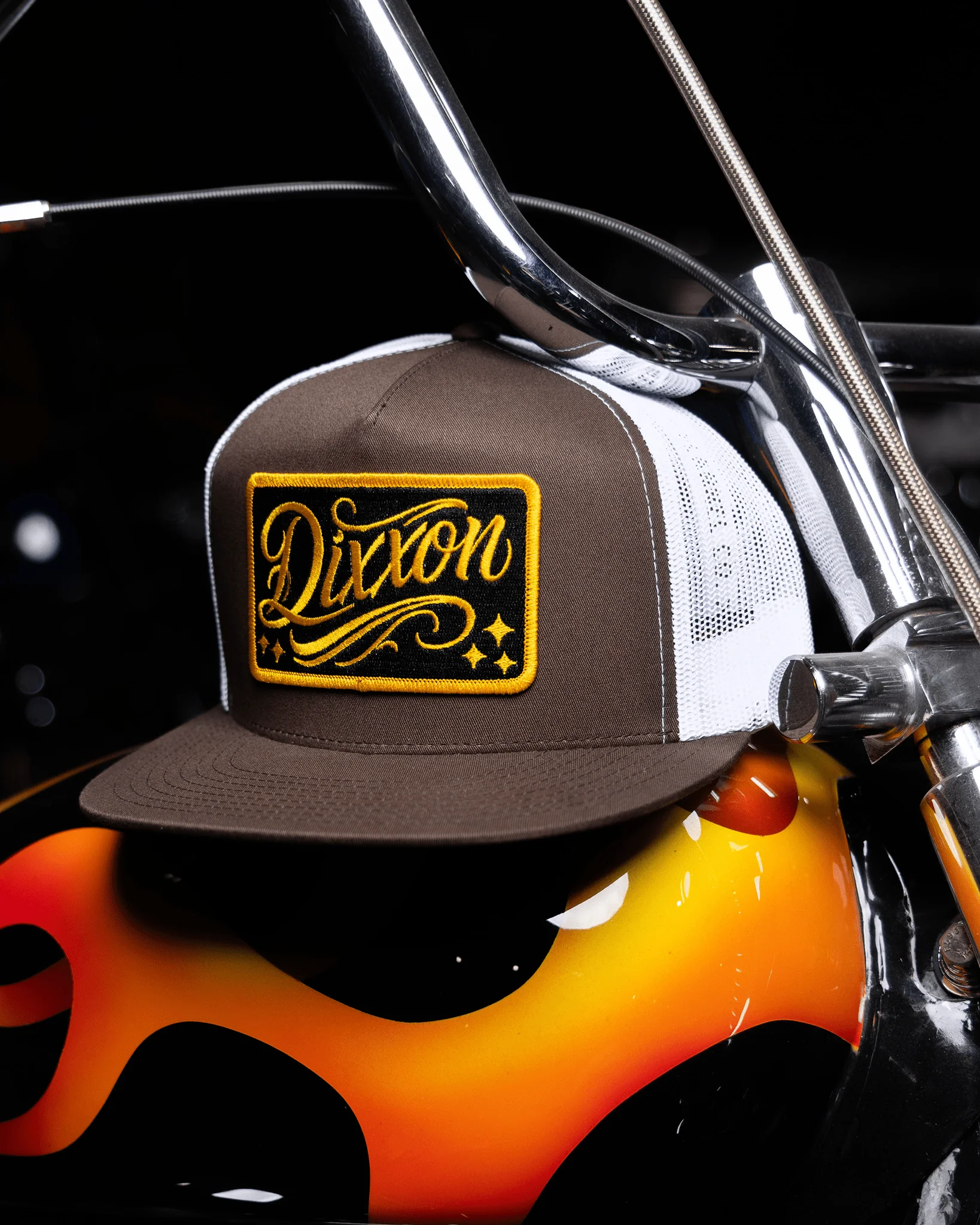 Slammed Flat Bill Trucker Snapback - Gold & Black - Image 4