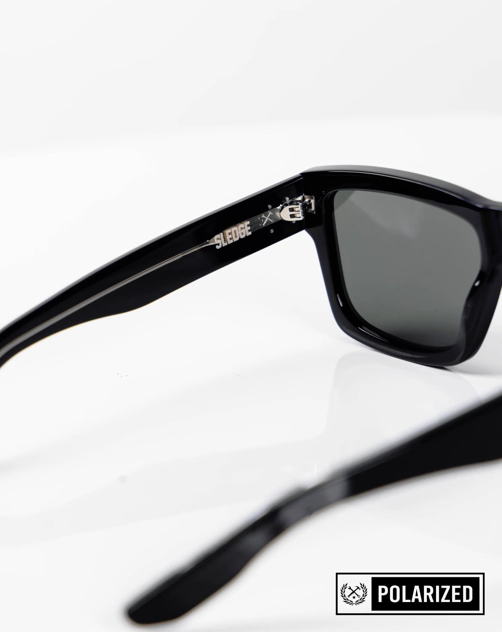 Sledge Sunglasses - Black & Chrome Polarized - Image 6
