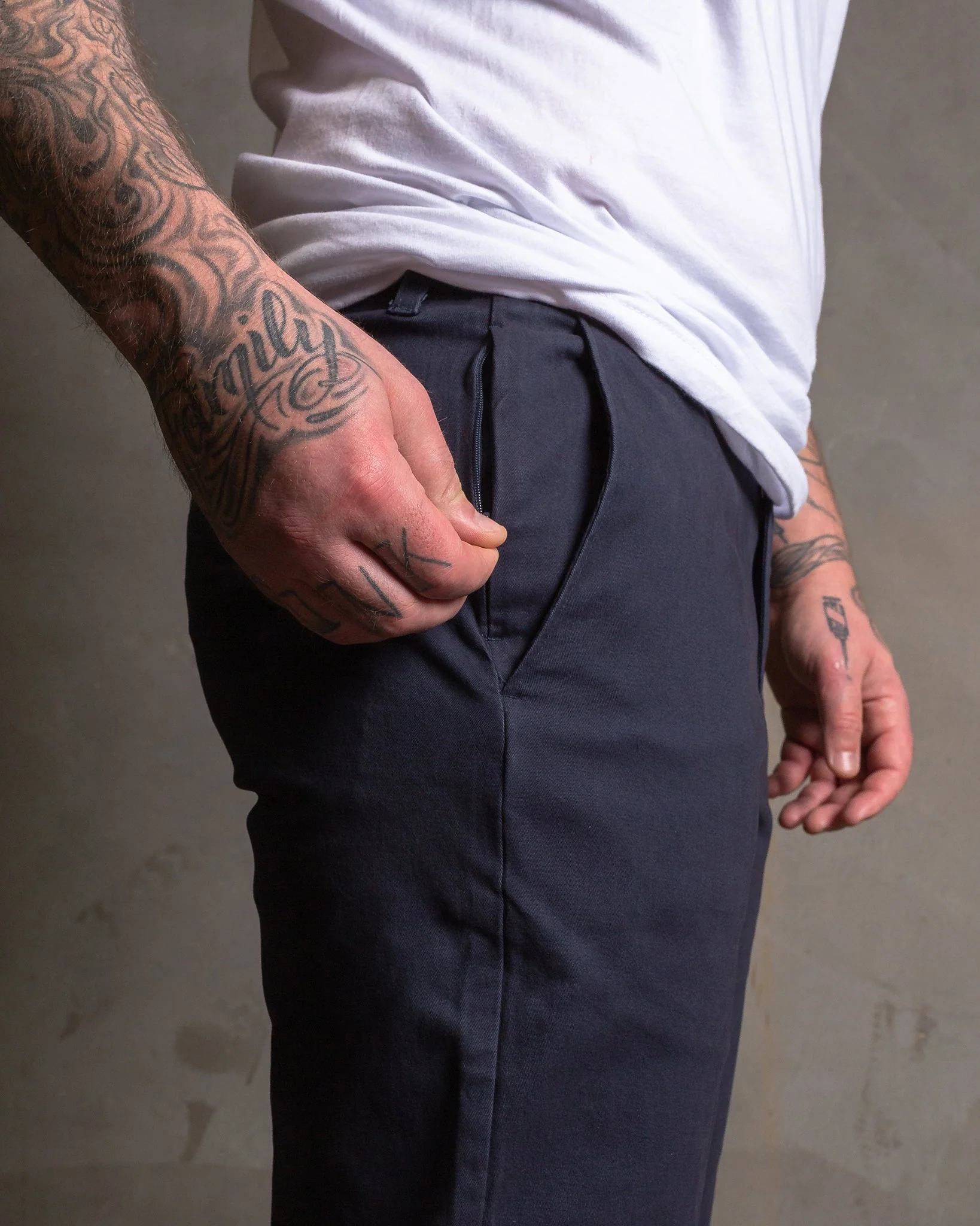 Chino Pants - Navy - Image 6