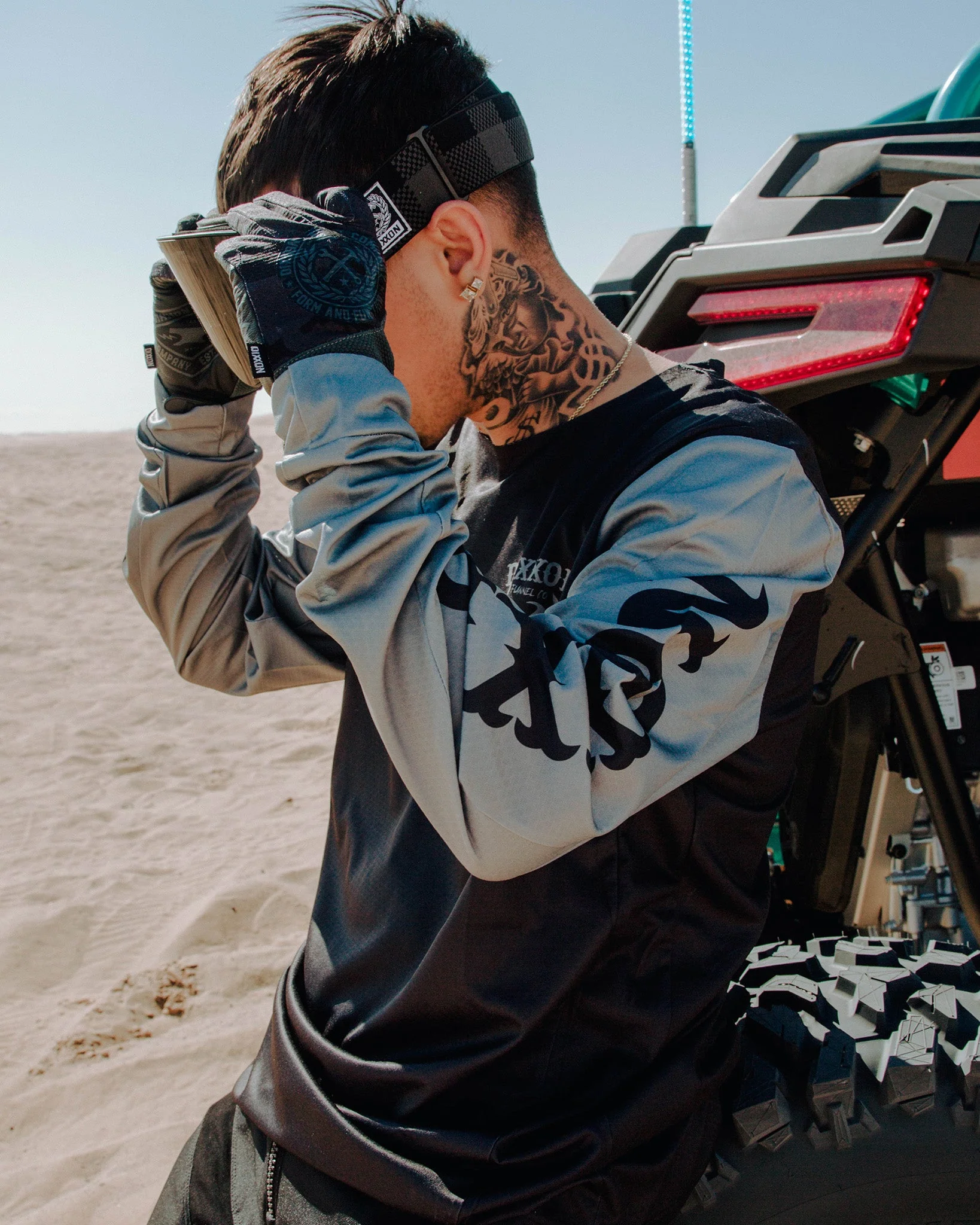 Slugger Offroad / MX Jersey - Black & Gray - Image 5