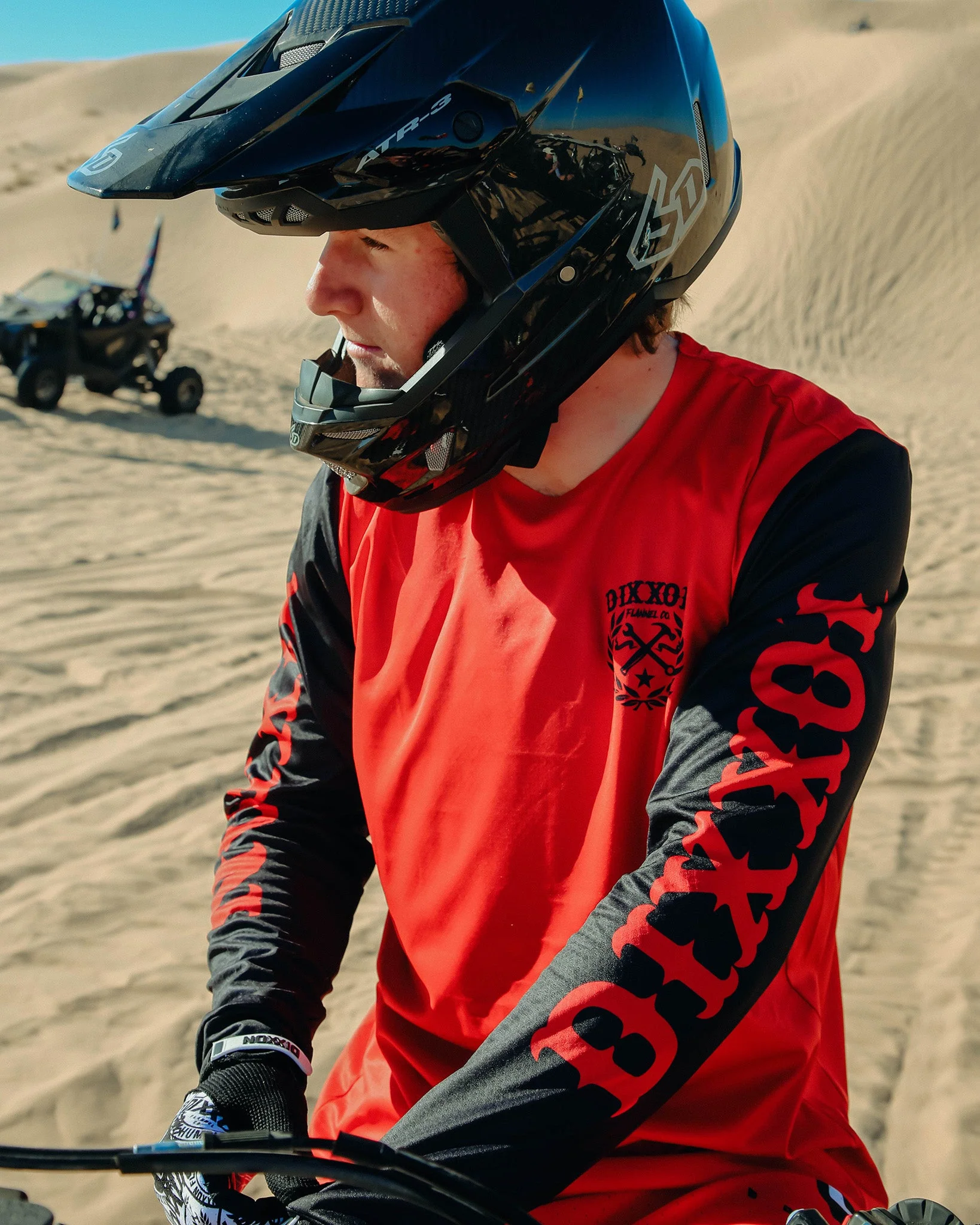 Slugger Offroad / MX Jersey - Black & Red - Image 4