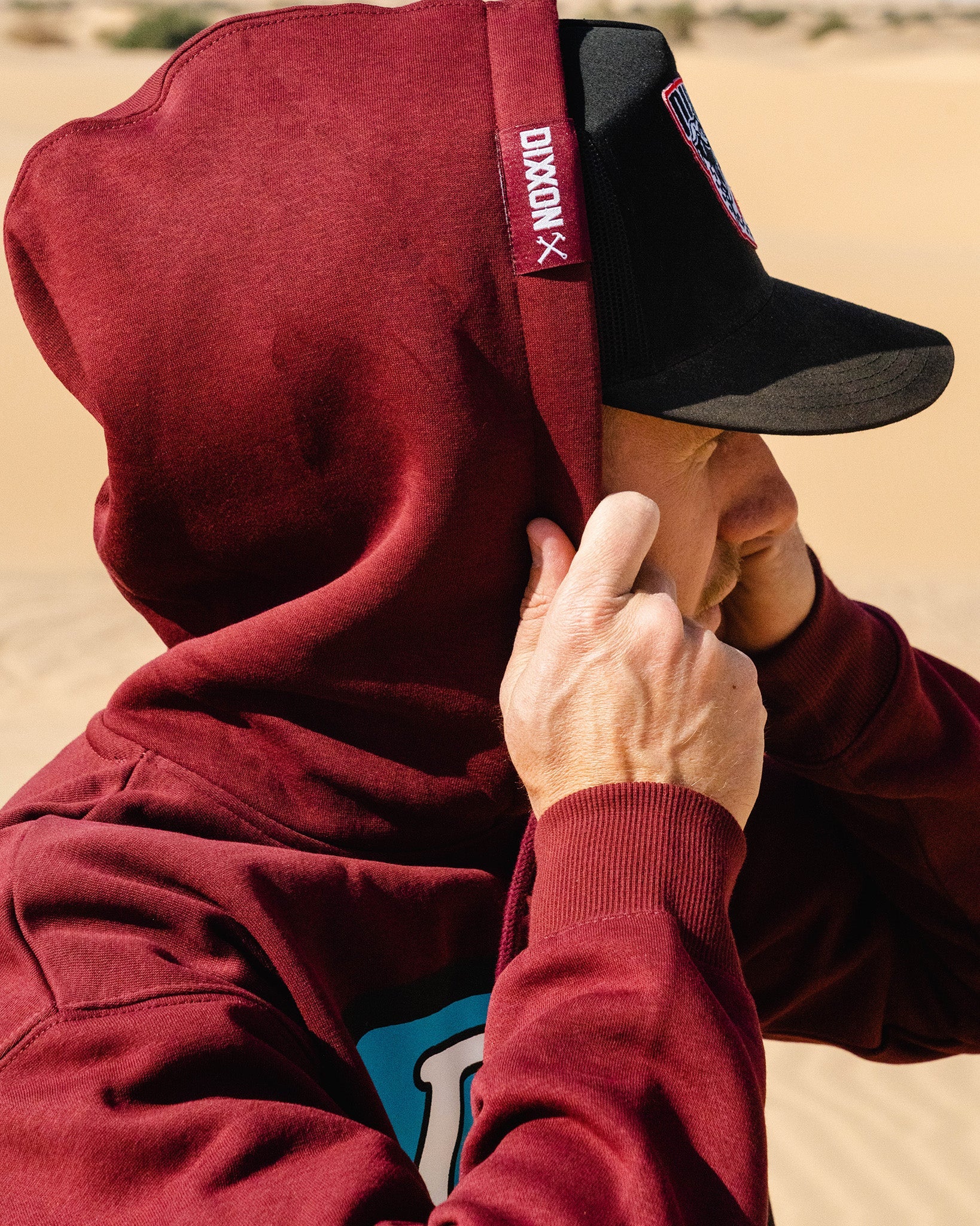 Steeze Pullover Hoodie - Maroon - Image 4