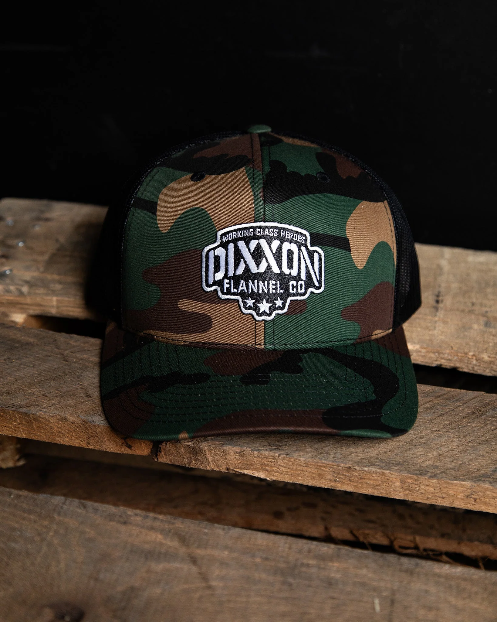 Stencil Logo Curved Bill Trucker Snapback - Image 2