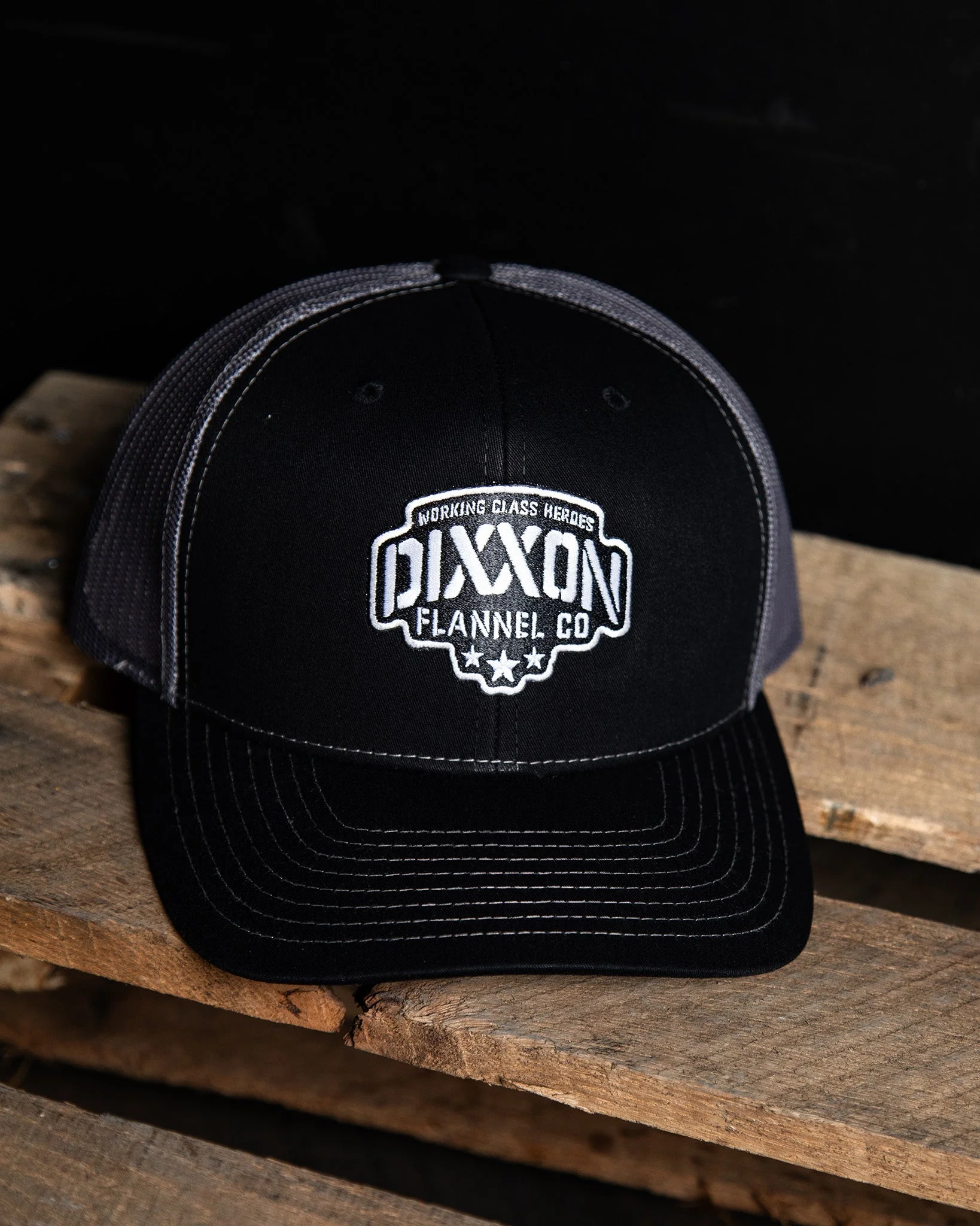 Stencil Logo Curved Bill Trucker Snapback - Image 4