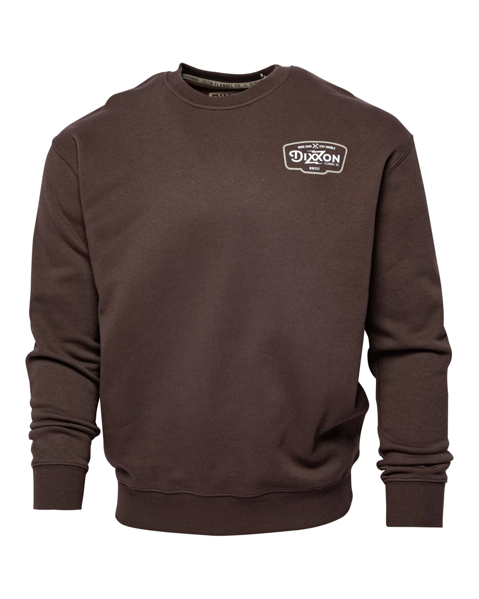 Tan & White Zapped Crewneck Sweatshirt - Brown - Image 3