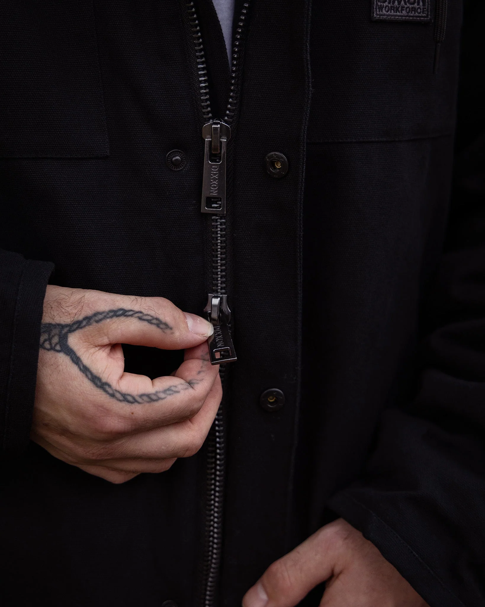 The Colt Sherpa Work Jacket - Black - Image 8