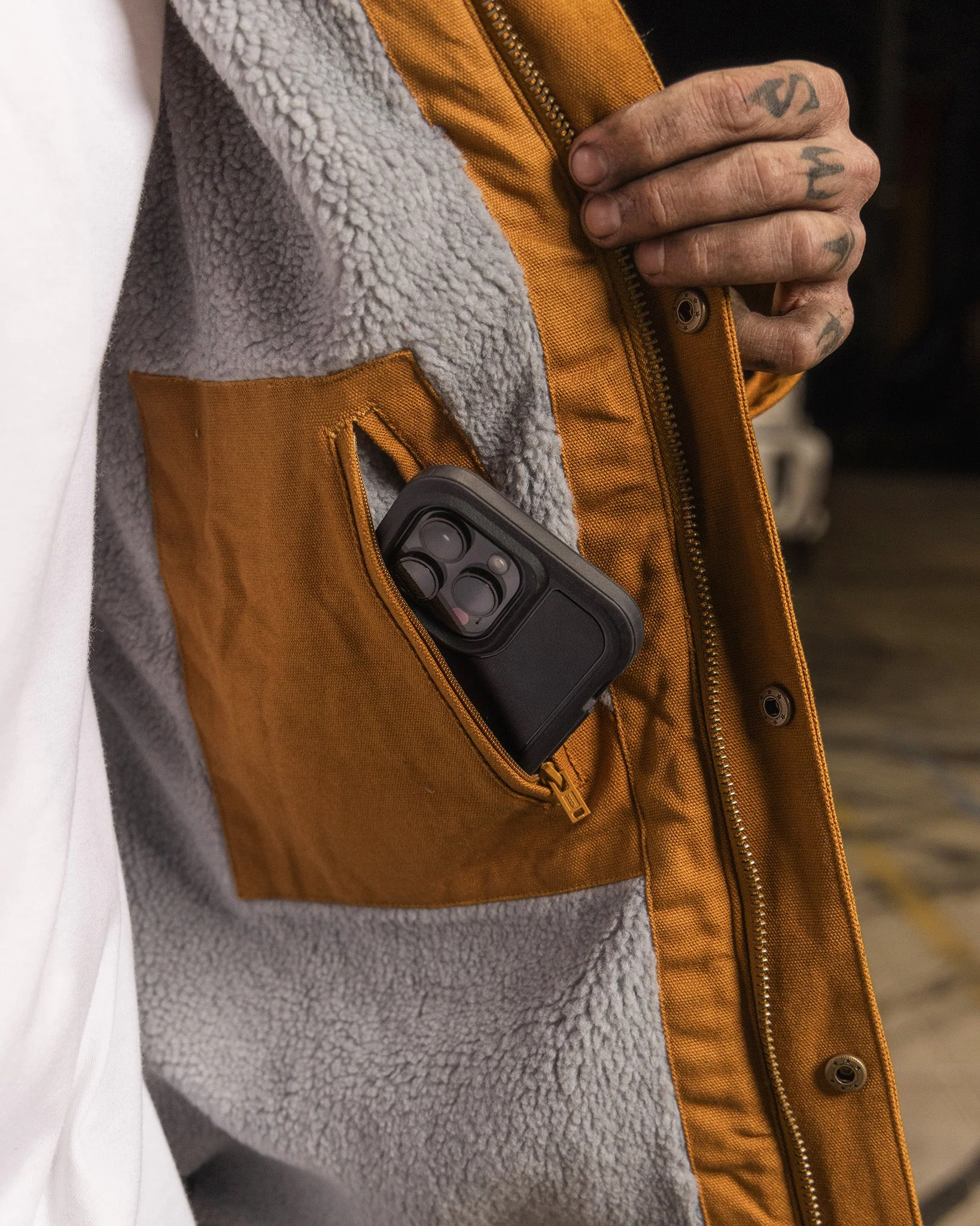 The Colt Sherpa Work Jacket - Camel - Image 8
