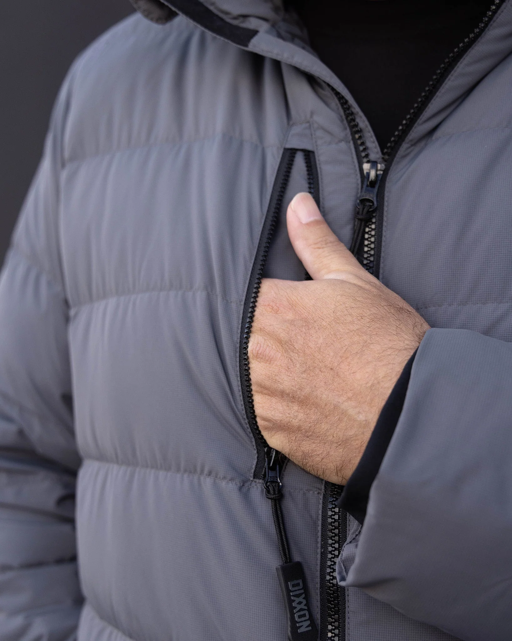 The Ridge Down Jacket - Gray - Image 3