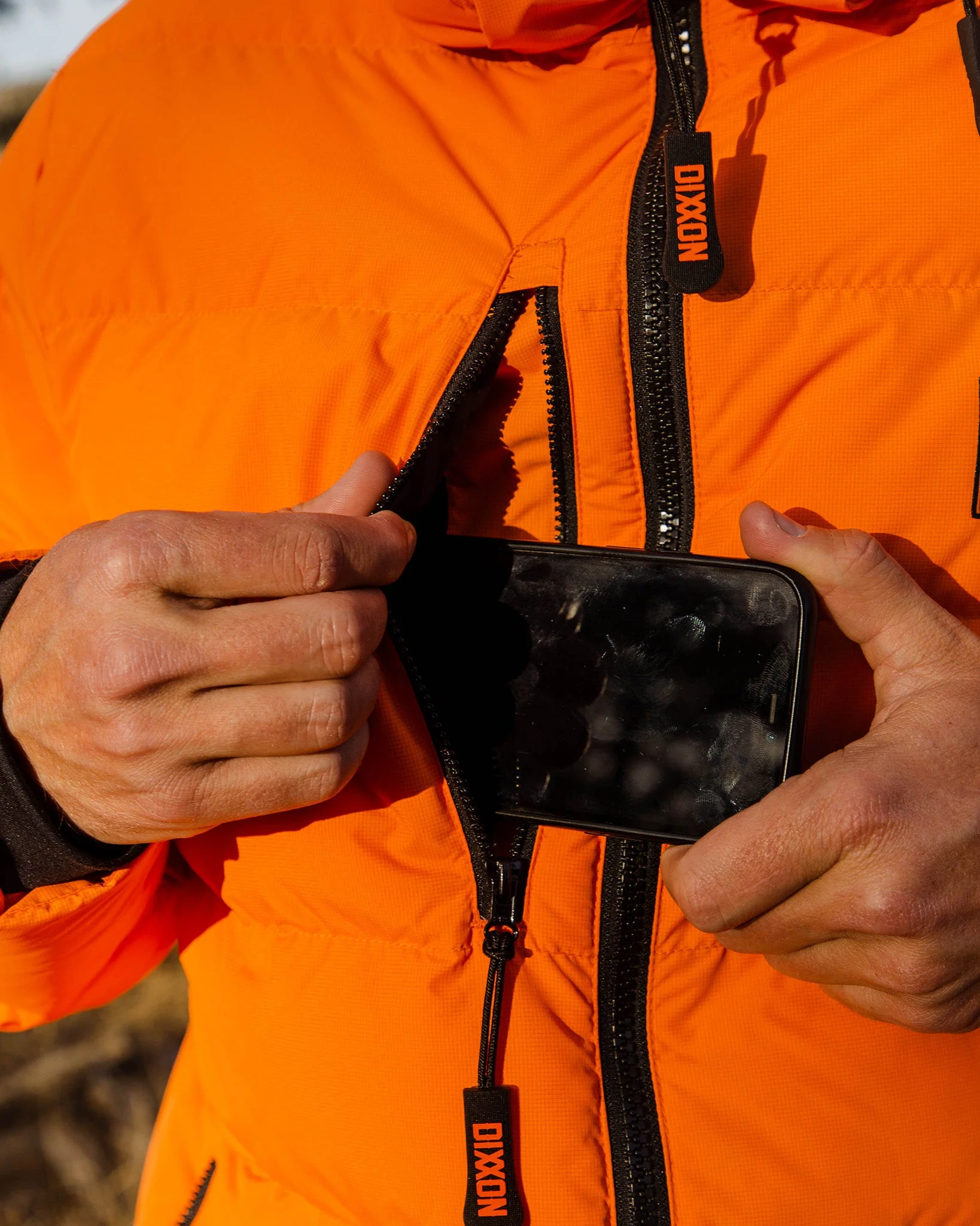 The Ridge Down Jacket - Orange - Image 7