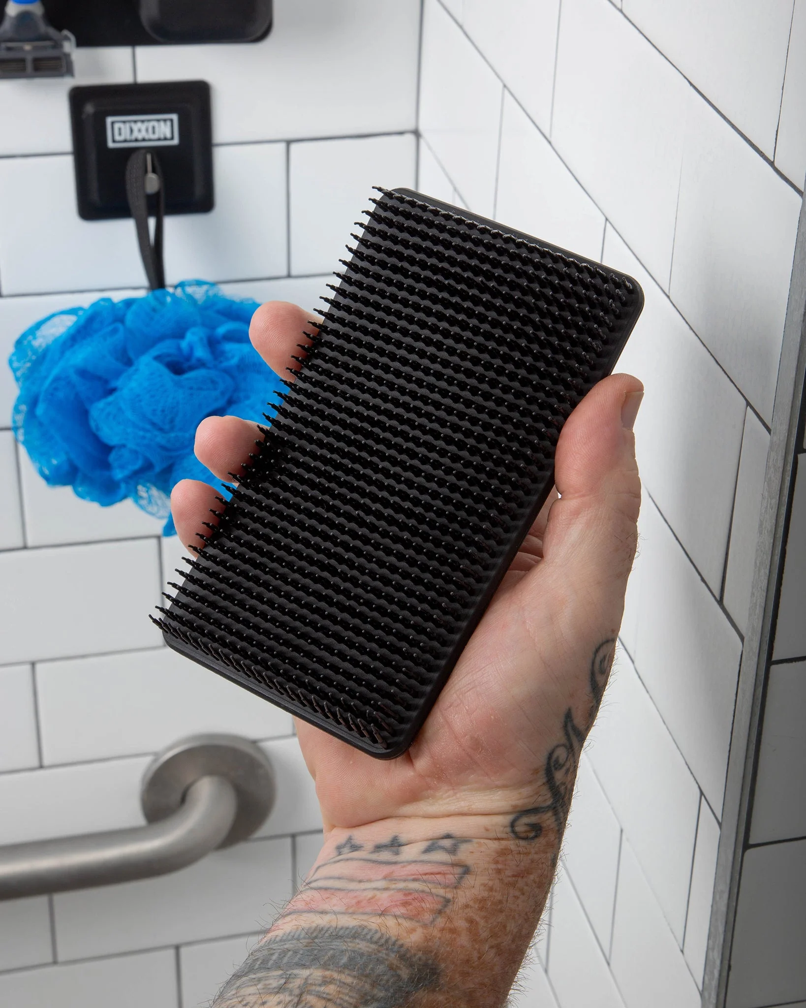 Thick Bristled Rectangular Body Scrubber - Image 2