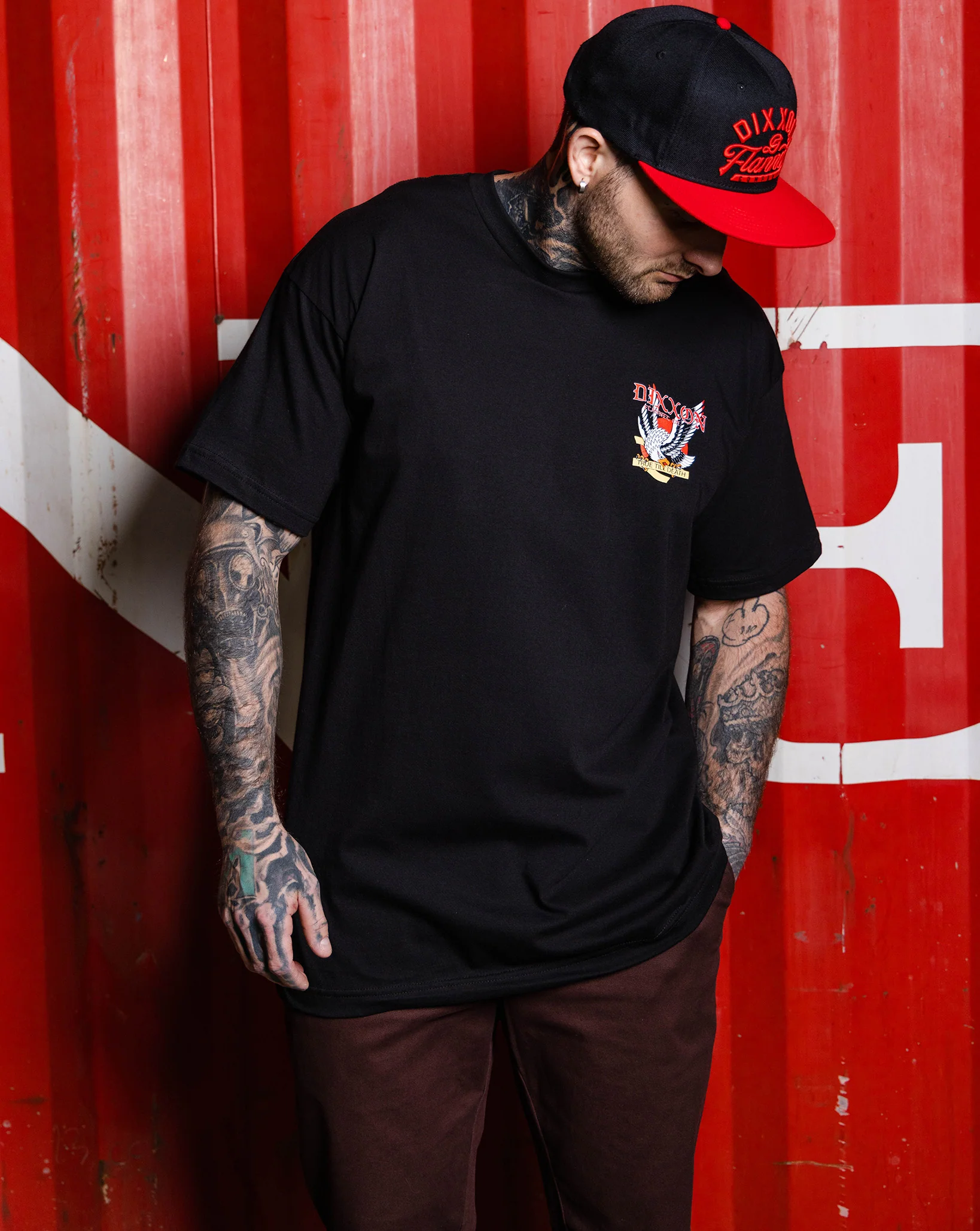 Traditional Eagle T-Shirt - Black - Image 2