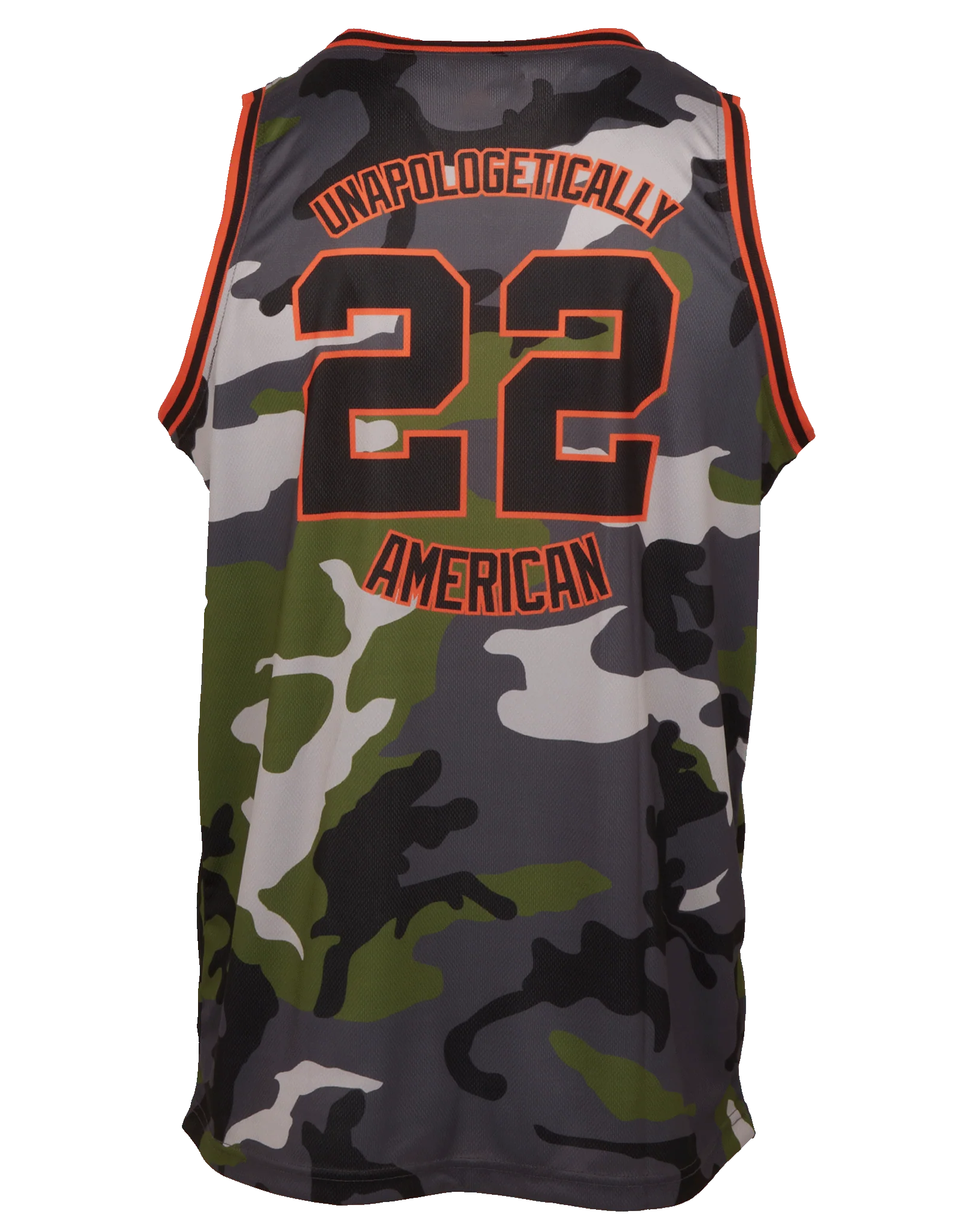 Unapologetically American Jersey - Camo & Orange - Image 3