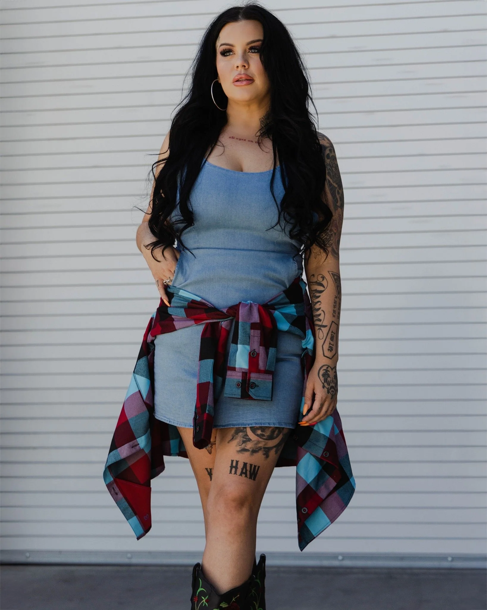 Uptown Dress - Blue Denim - Image 2