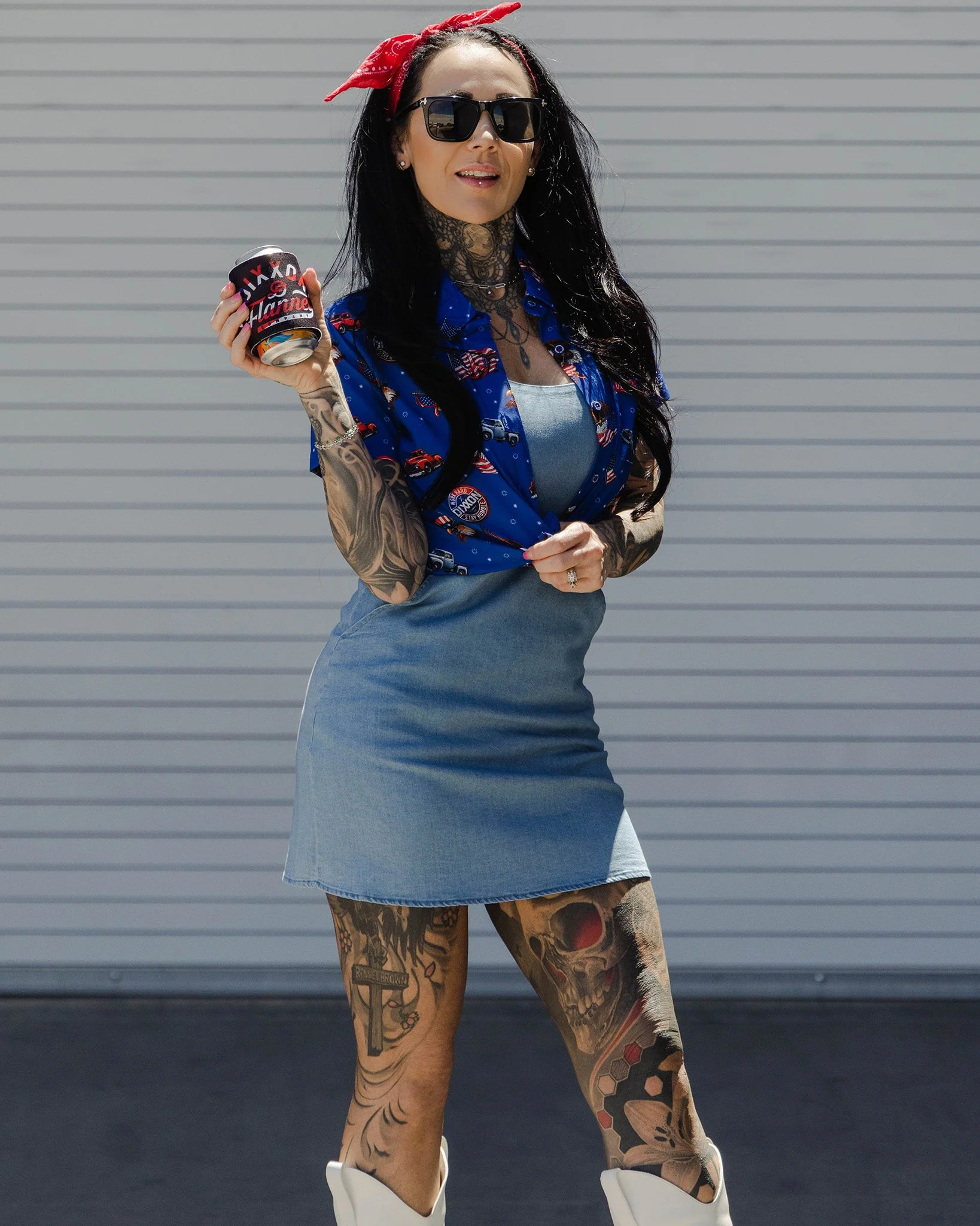 Uptown Dress - Blue Denim - Image 5