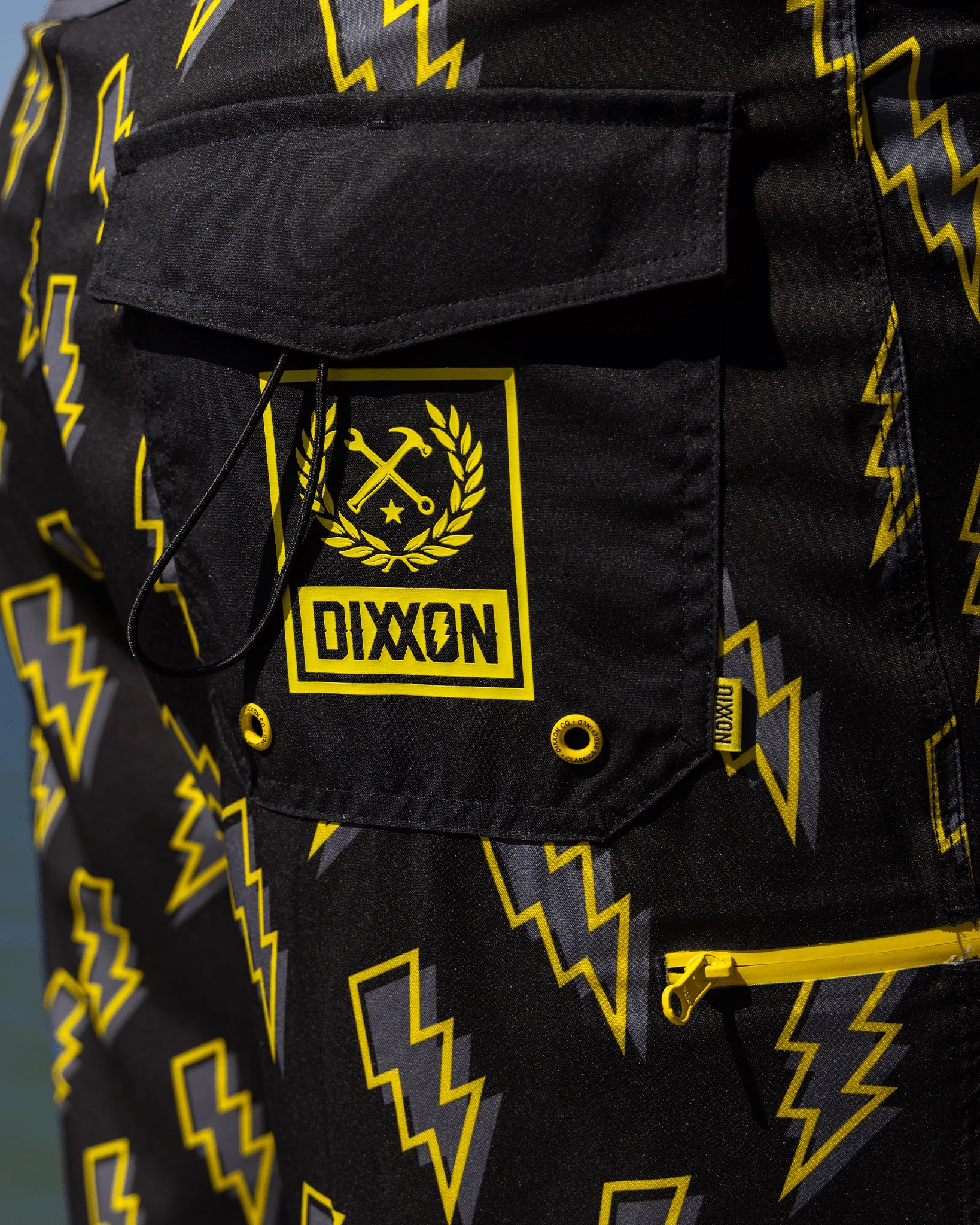 Voltage Boardshorts - Yellow & Black - Image 5