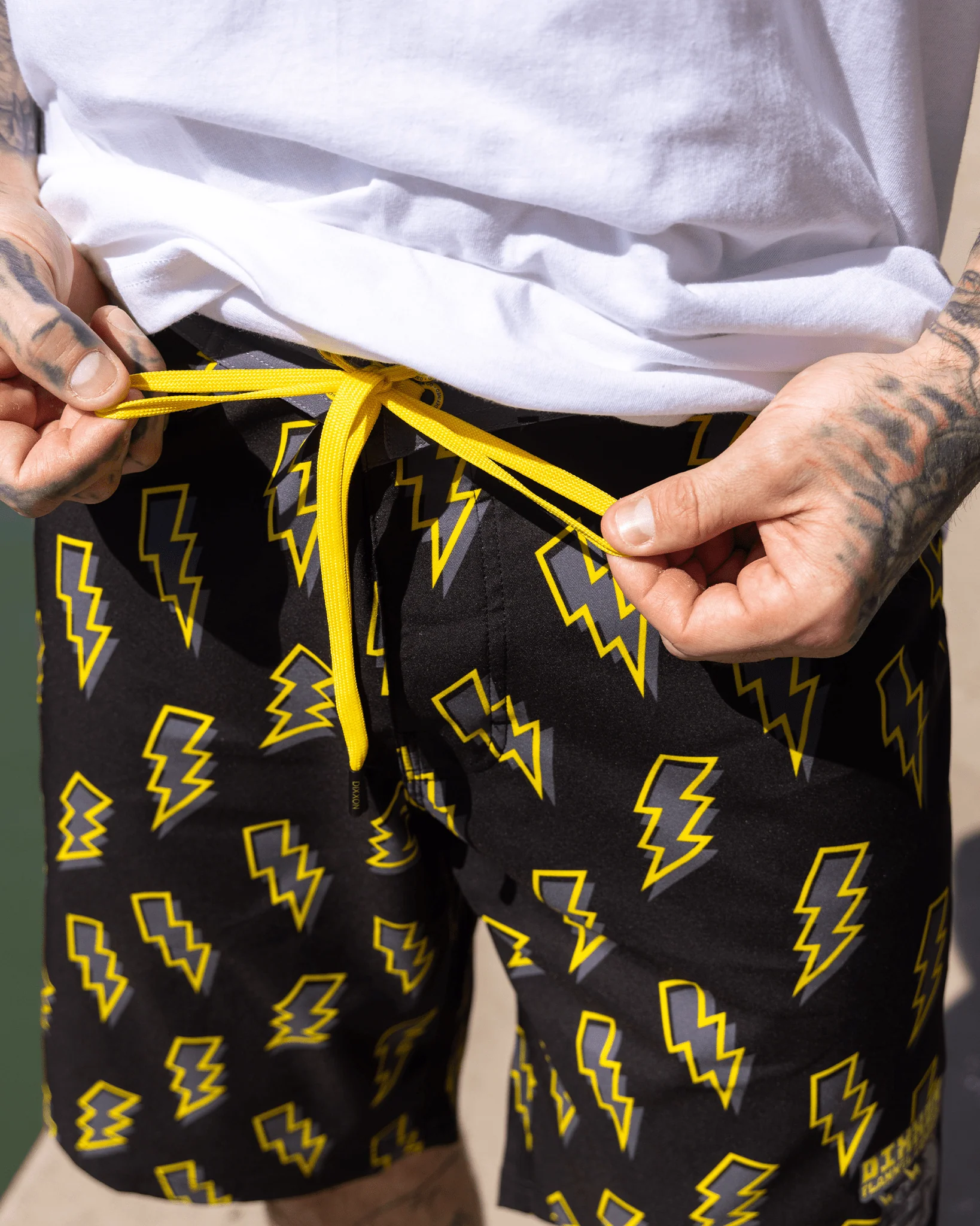 Voltage Boardshorts - Yellow & Black - Image 6