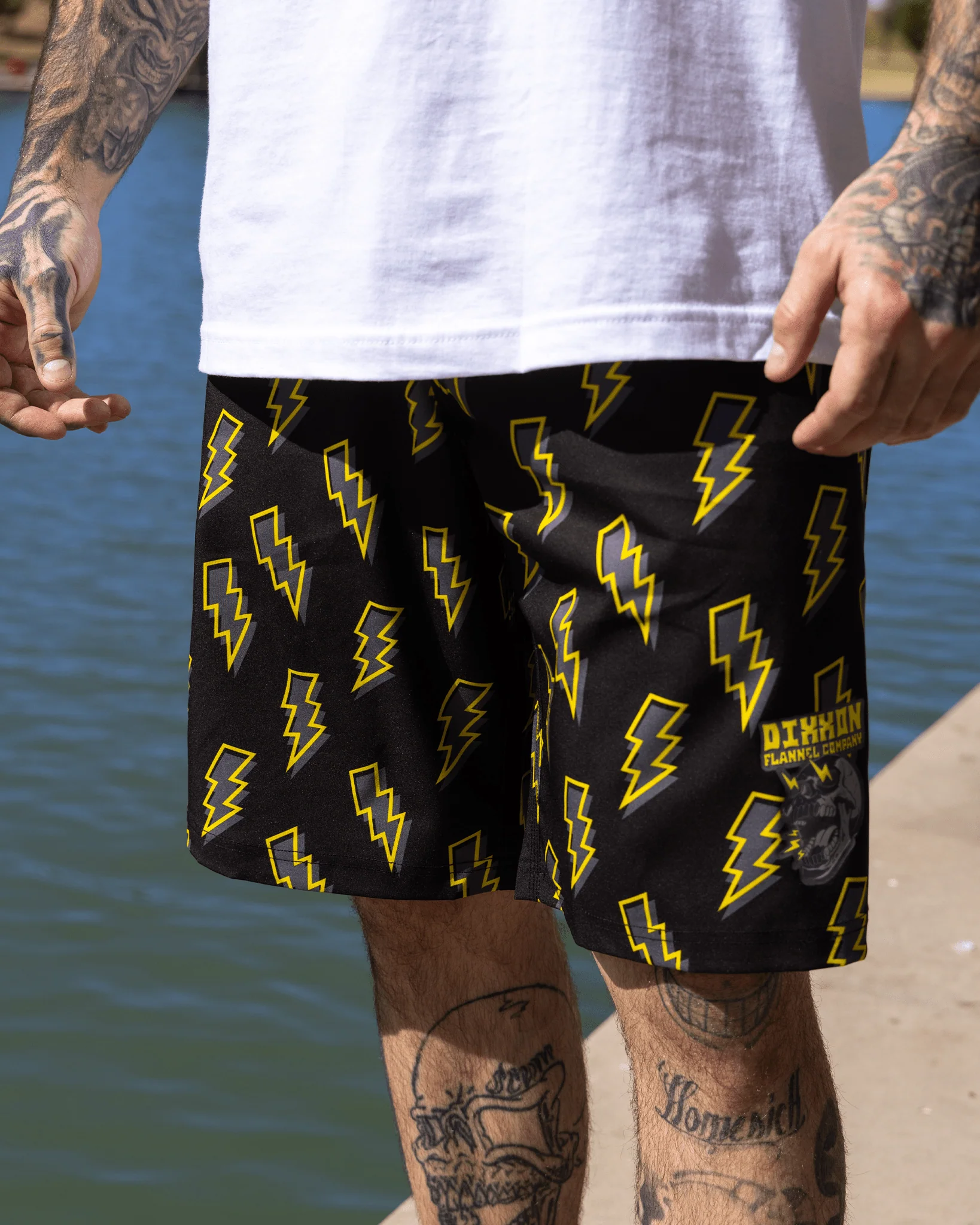 Voltage Boardshorts - Yellow & Black - Image 7