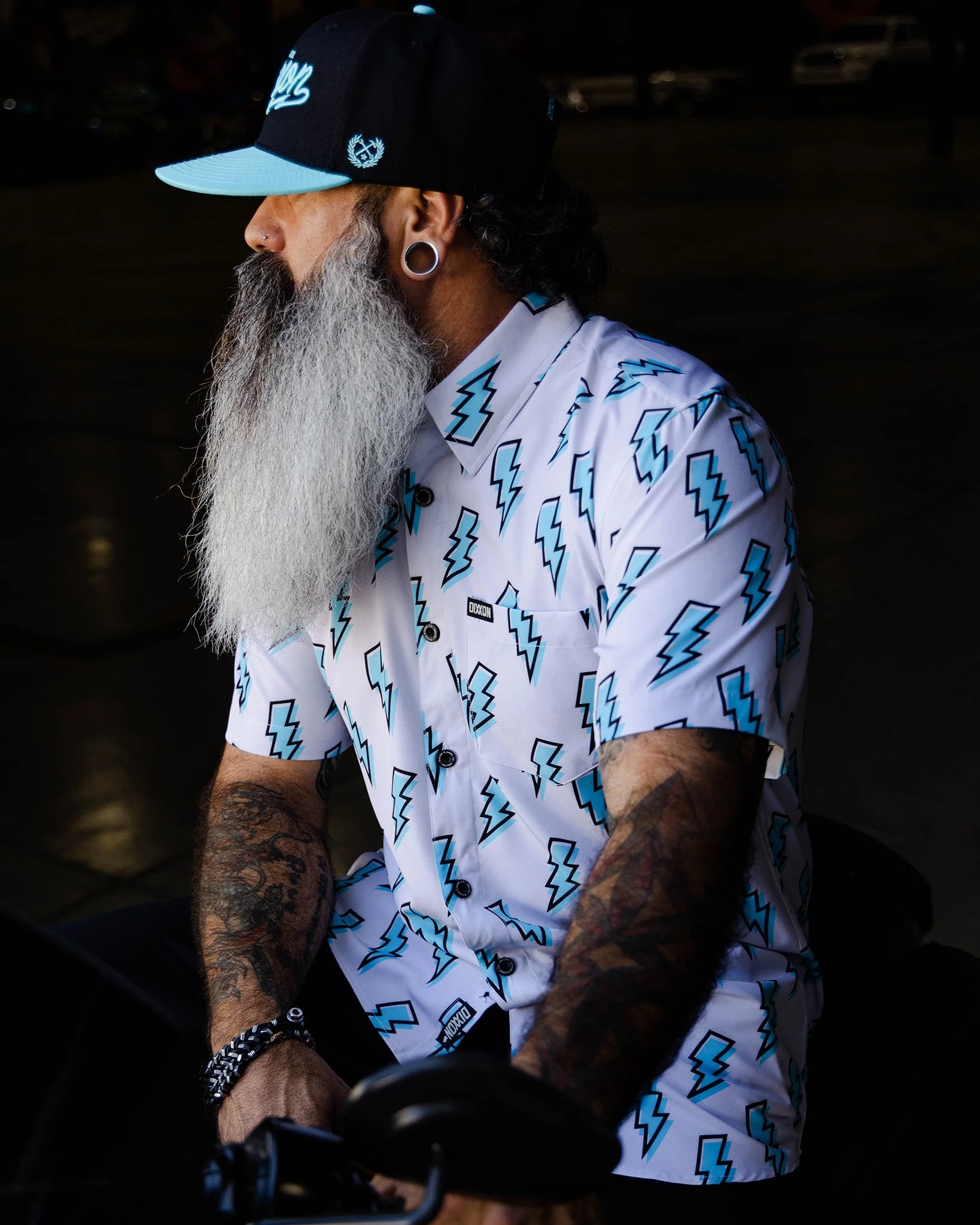 Voltage Party Shirt - Gray & Blue - Image 6