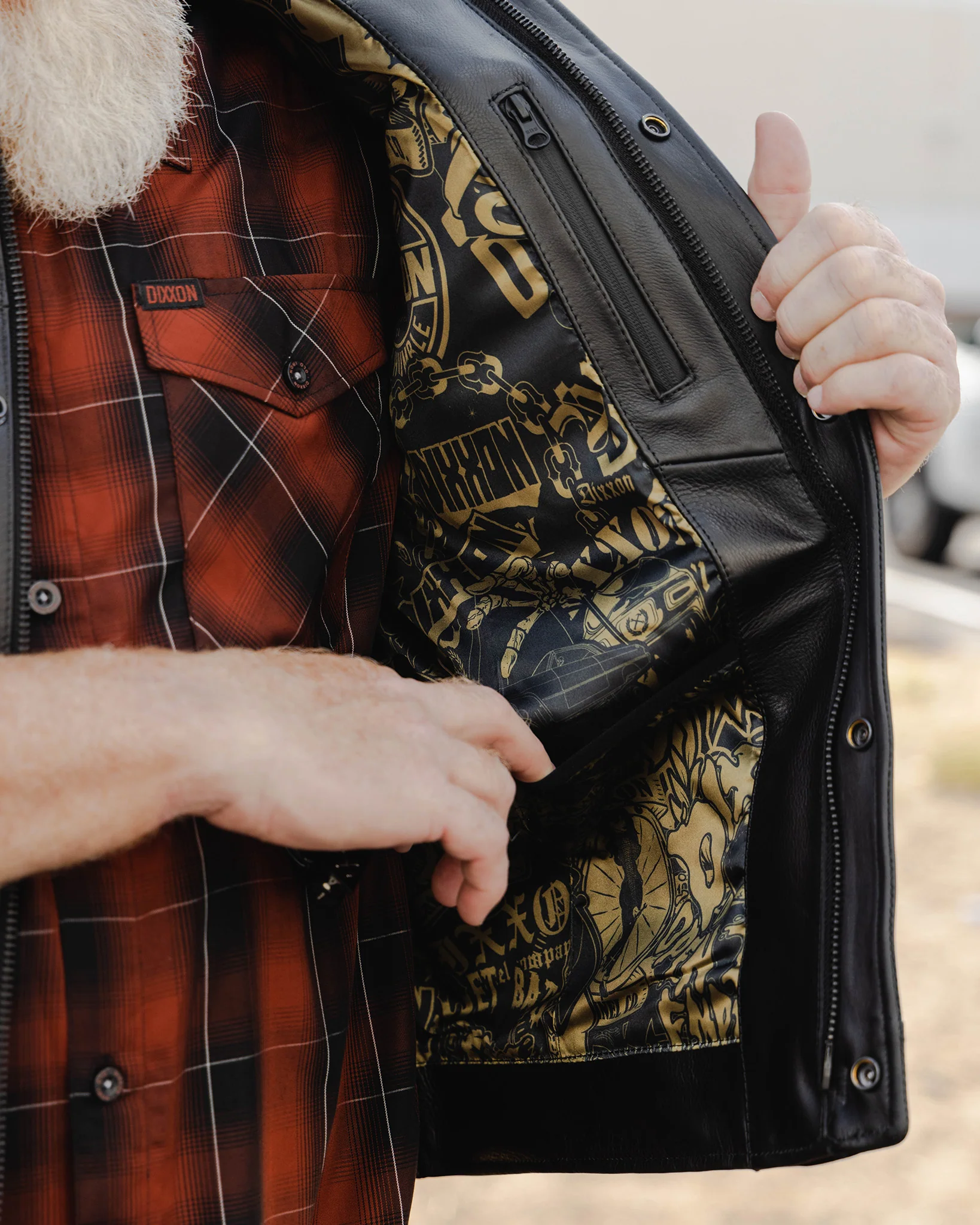 Walker Leather Vest - Black - Image 7