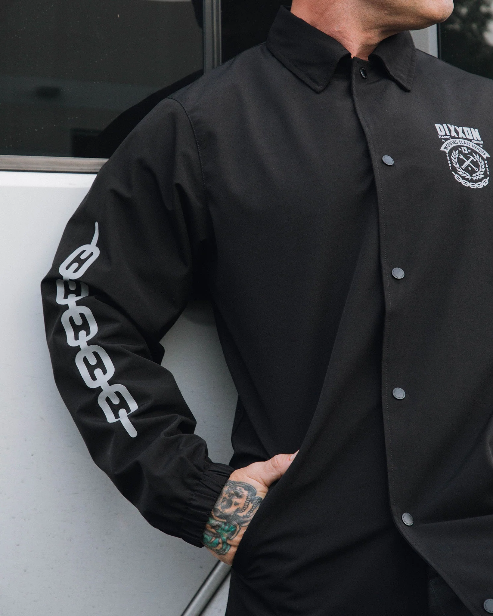 Weld Coaches Jacket - Black - Image 6