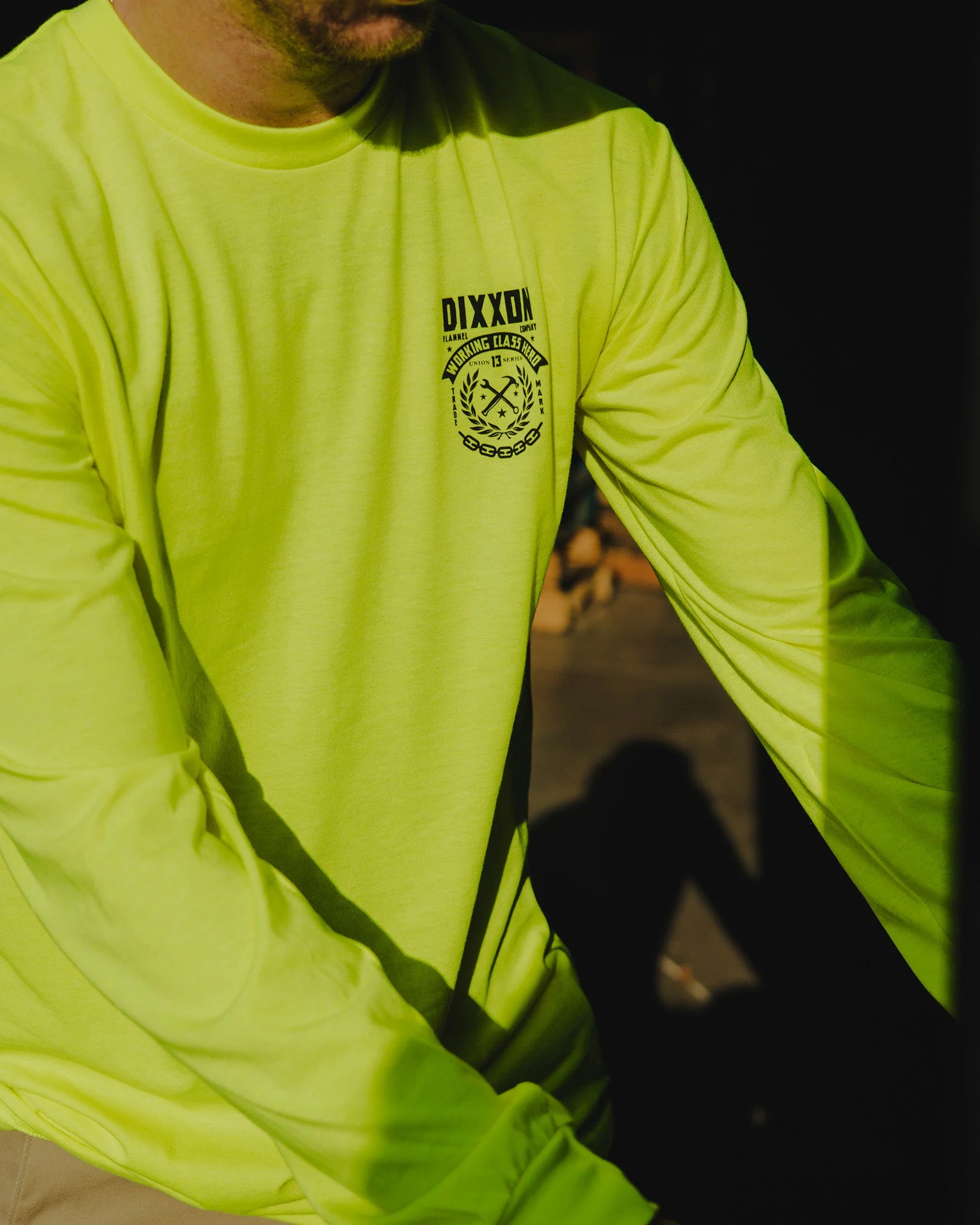 Weld Hi Vis Long Sleeve T-Shirt - Safety Yellow - Image 2