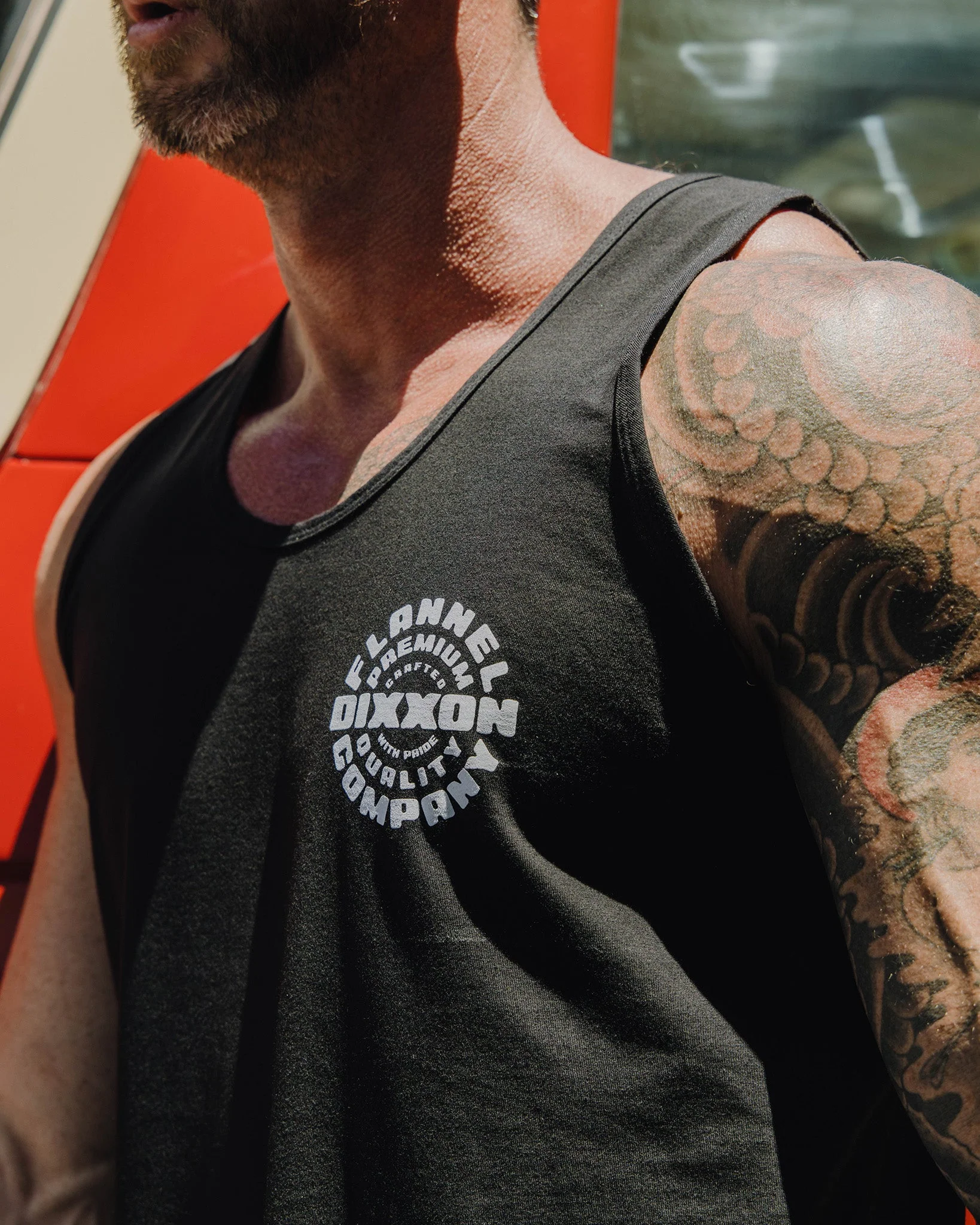 White Crafted With Pride Tank - Black - Image 3